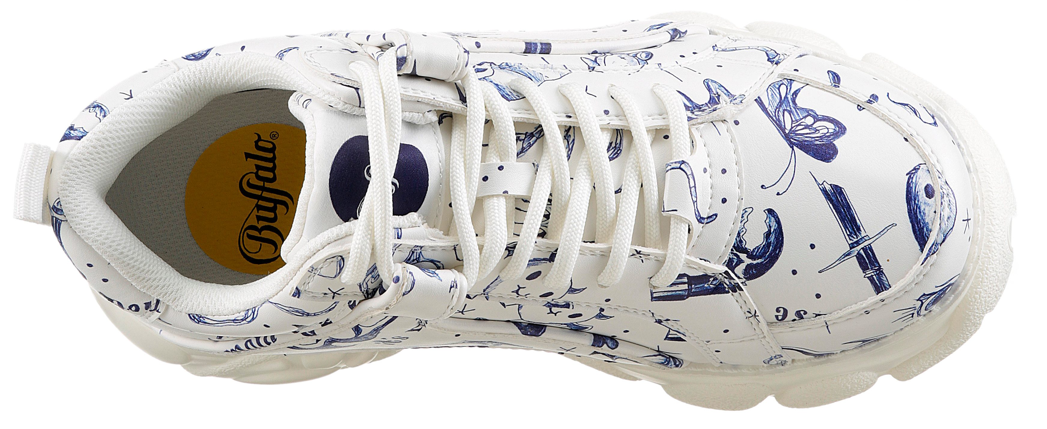 Buffalo Plateausneakers , chunky sneaker, veterschoen, lage schoen in cool ontwerp