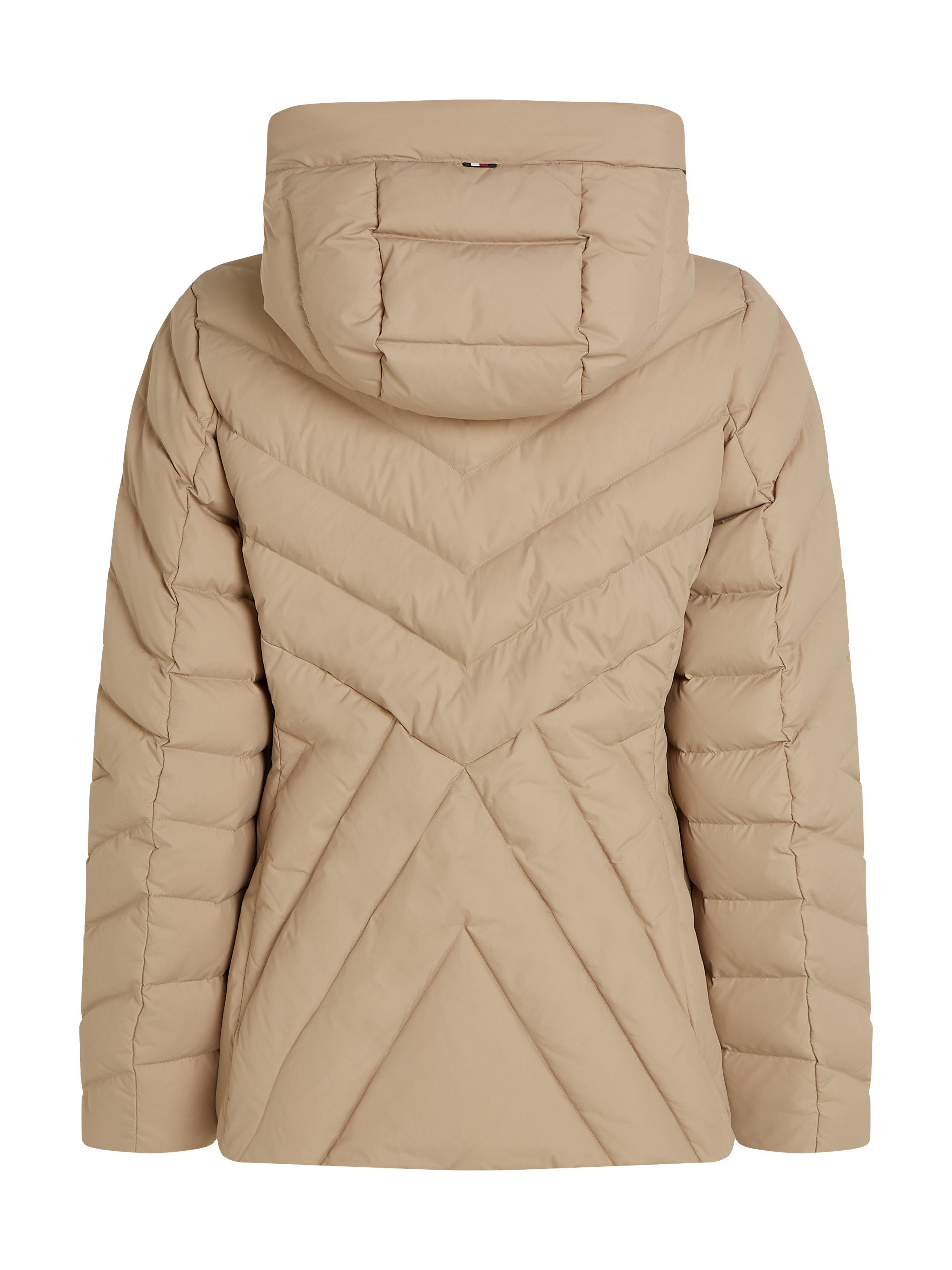 Tommy Hilfiger Gewatteerde jas CHEVRON MW PADDED JACKET met gemiddelde vulling en tommy hilfiger merklabel