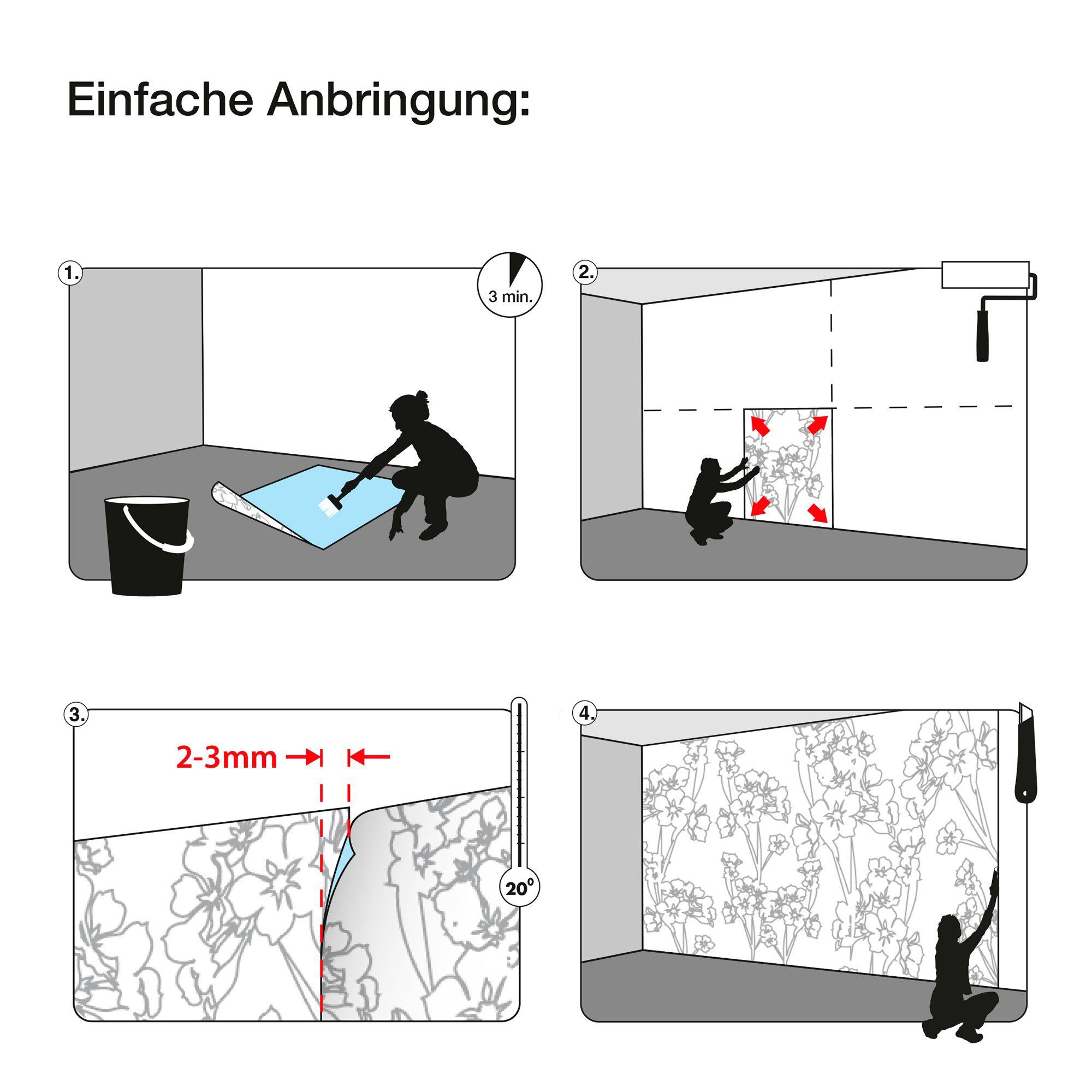 Komar Fotobehang Princess Mirror - Afmeting 368 x 254 cm (set)