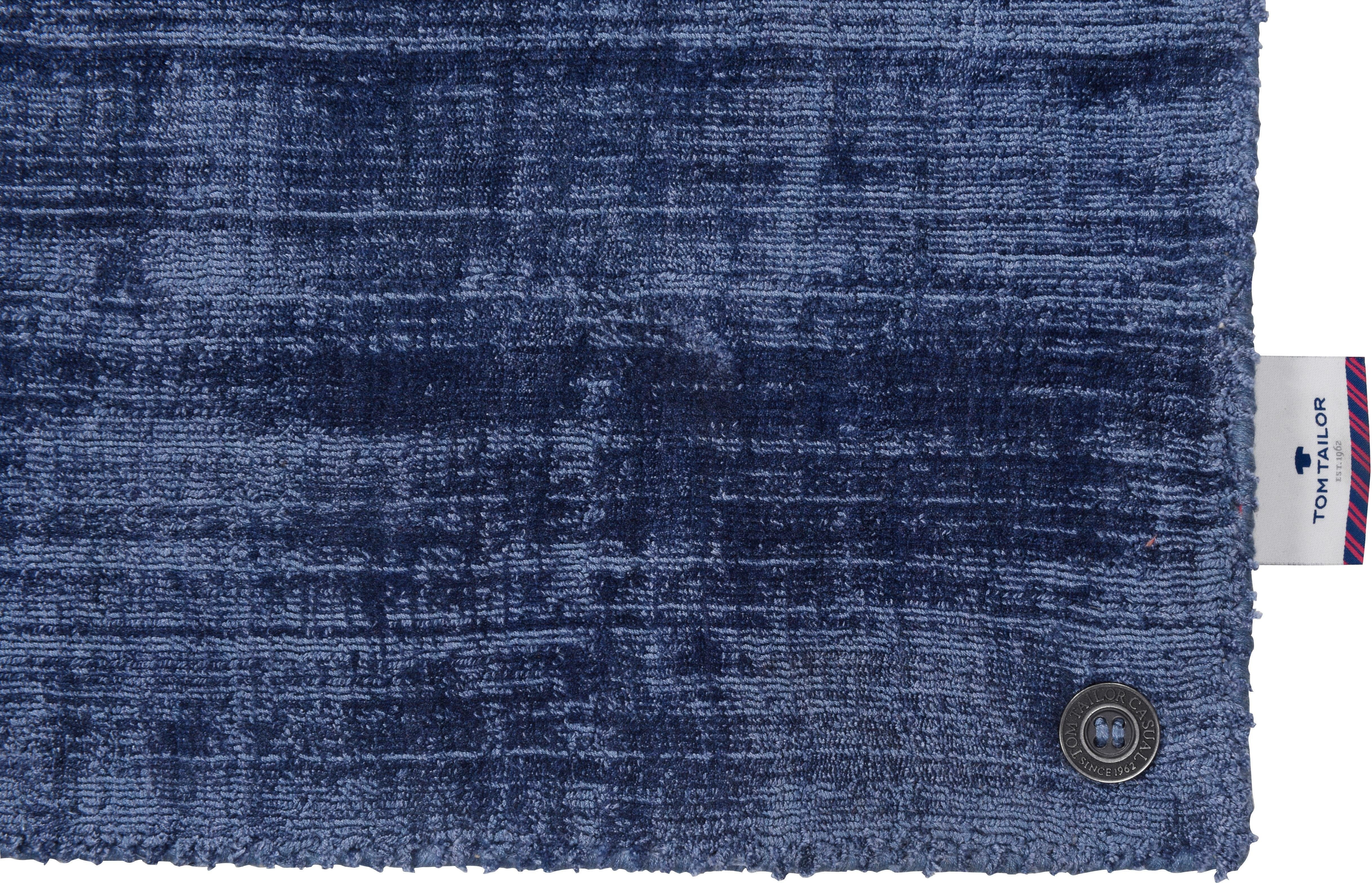 TOM TAILOR HOME Vloerkleed Shine uni Handgeweven vloerkleed, 100% viscose, met de hand geweven, met elegante glans