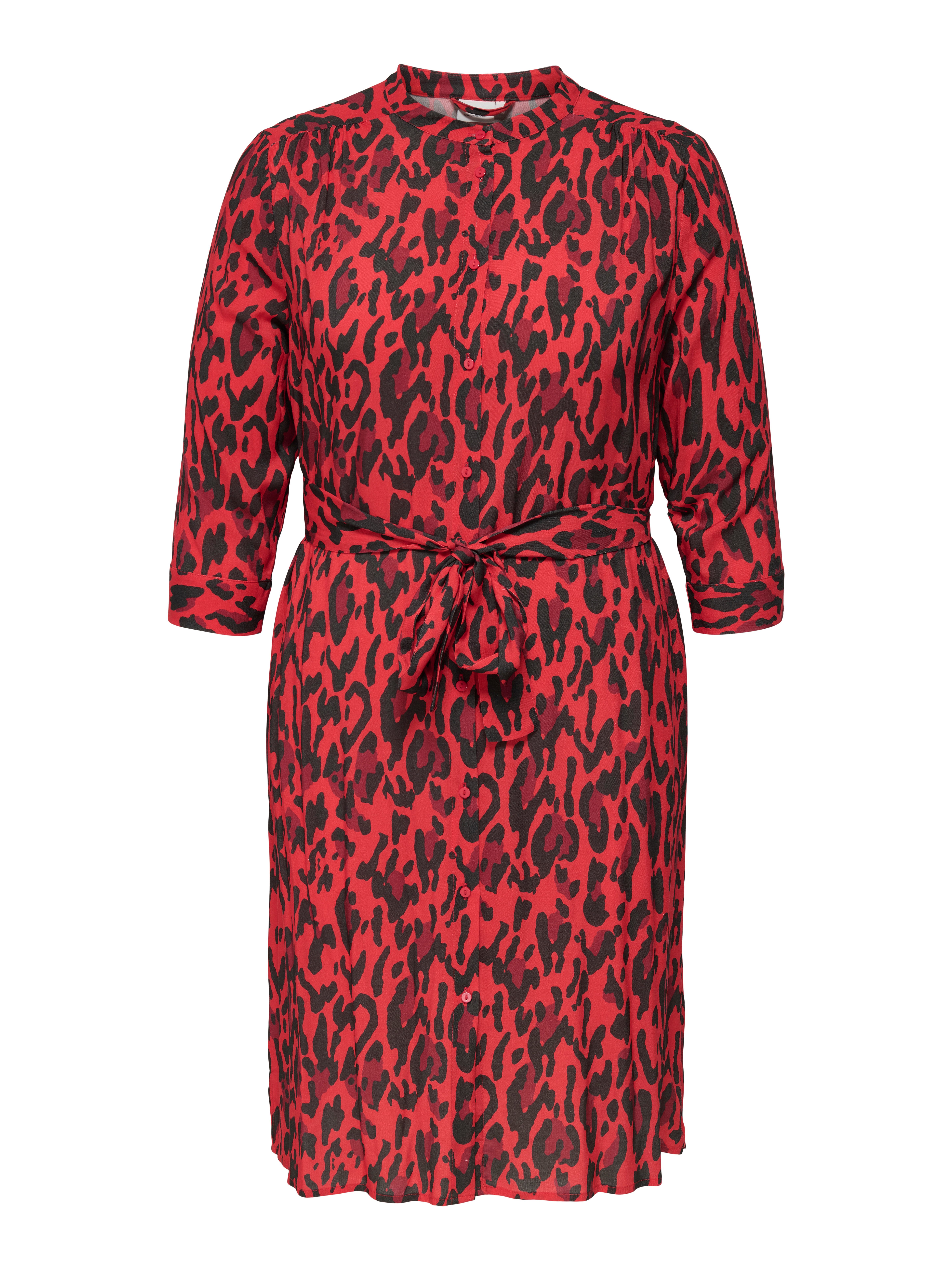 ONLY CARMAKOMA Blousejurk CARHARMONY LIFE 3/4 BLK DRESS AOP BS