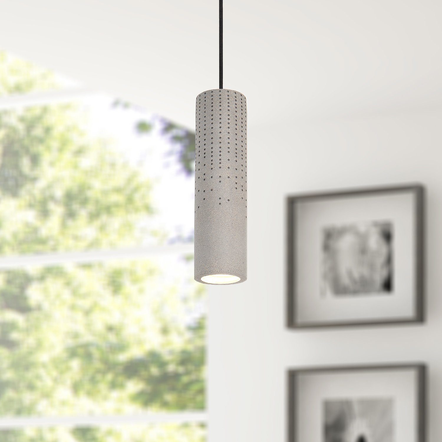 Paco Home Hanglamp BAROLL Led, GU10, lamp voor woonkamer eetkamer keuken, in hoogte verstelbaar