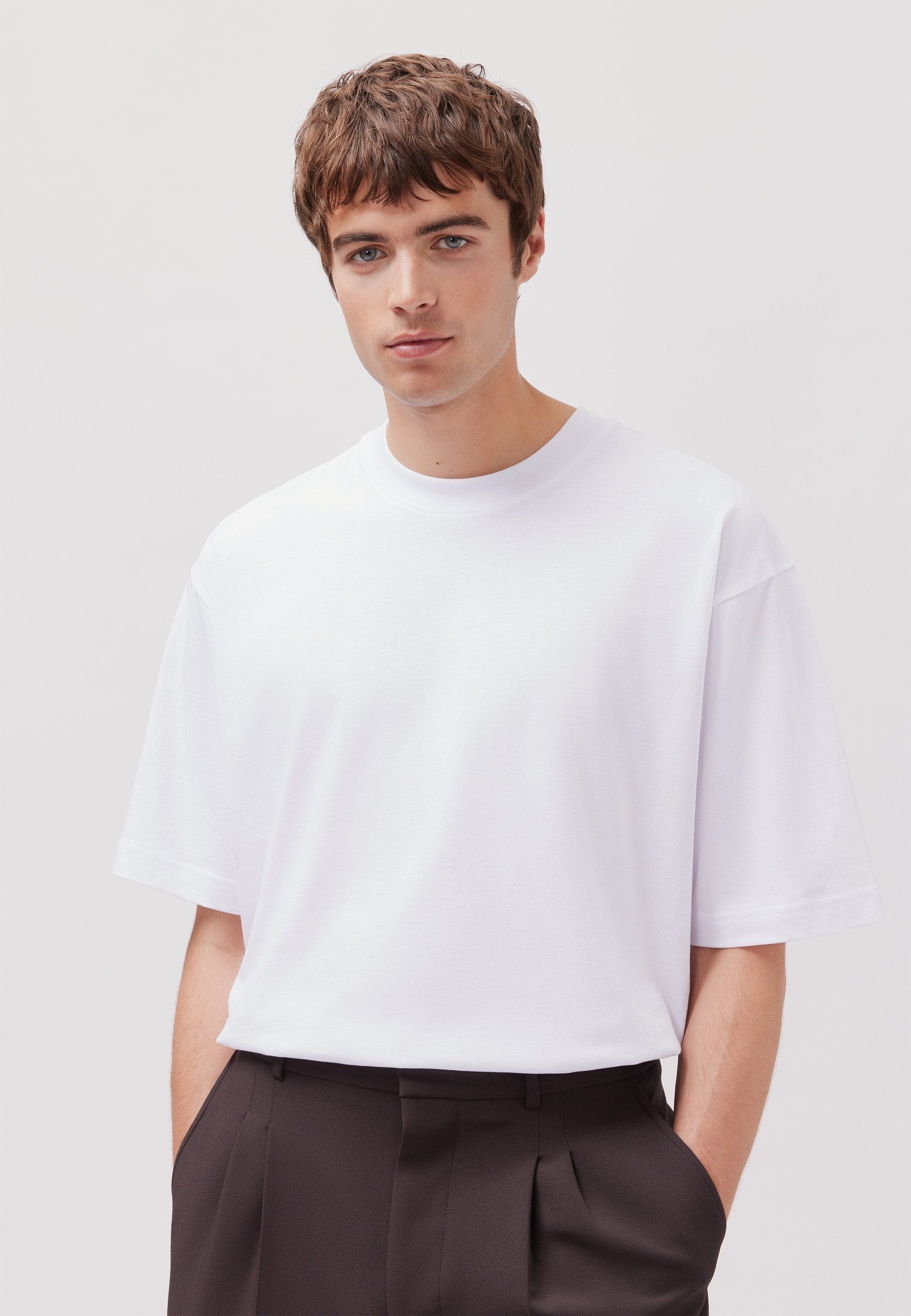 studio seidensticker T-shirt Studio 1/2 ronde hals uni
