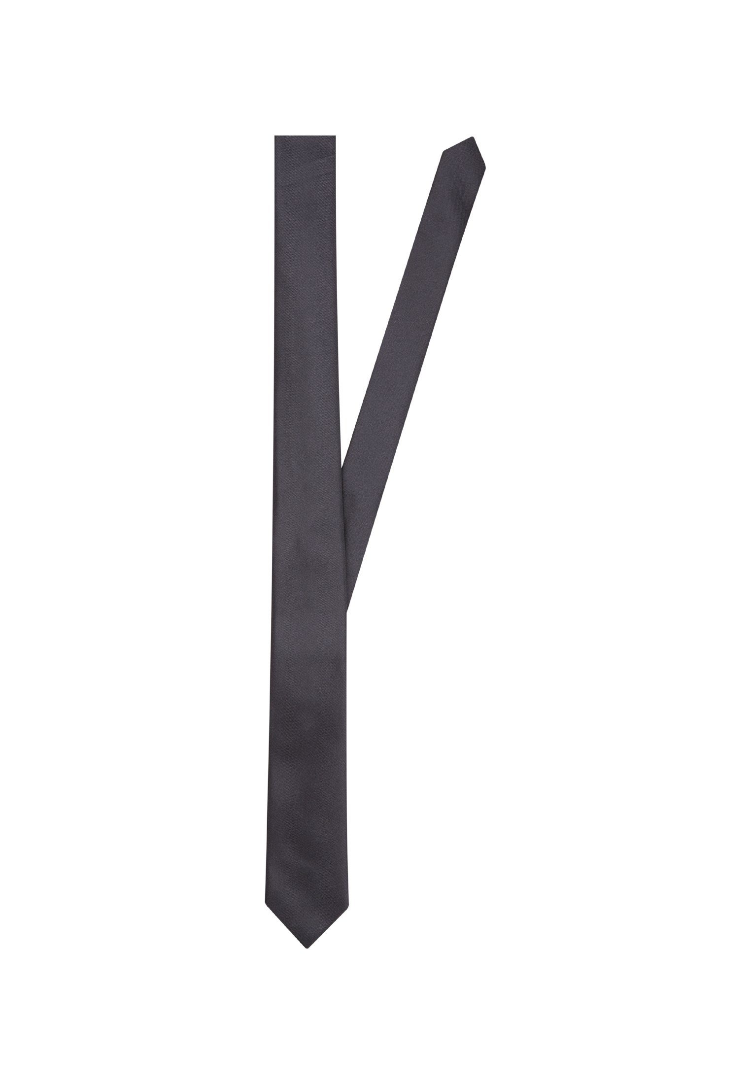 seidensticker Stropdas SLIM Smal (5 cm) uni heren stropdassen maat **** grijs