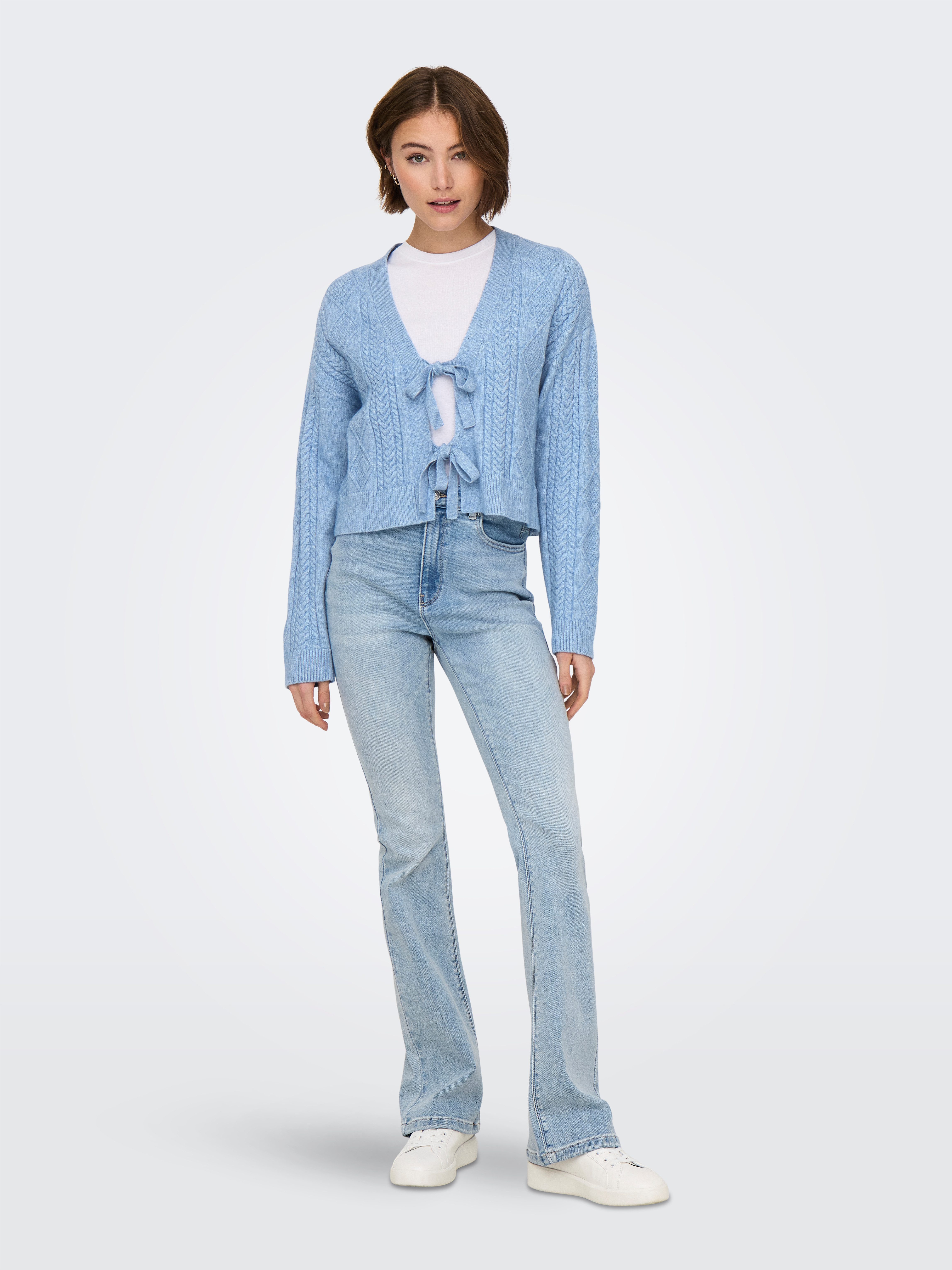 Only Vest ONLFIA LS STRING CARDIGAN KNT NCA
