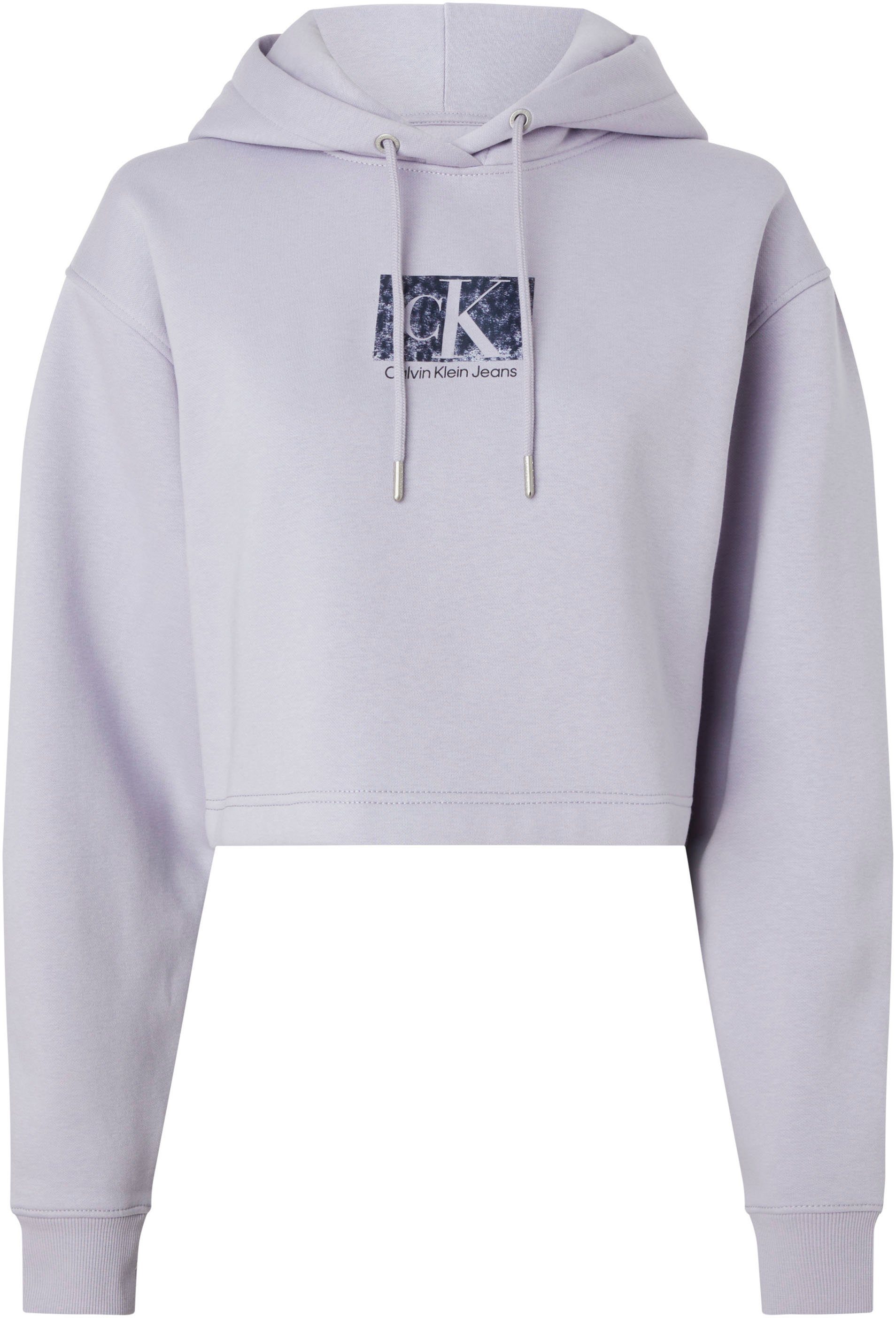 Calvin Klein Hoodie PRINTED BOX CROPPED HOODIE