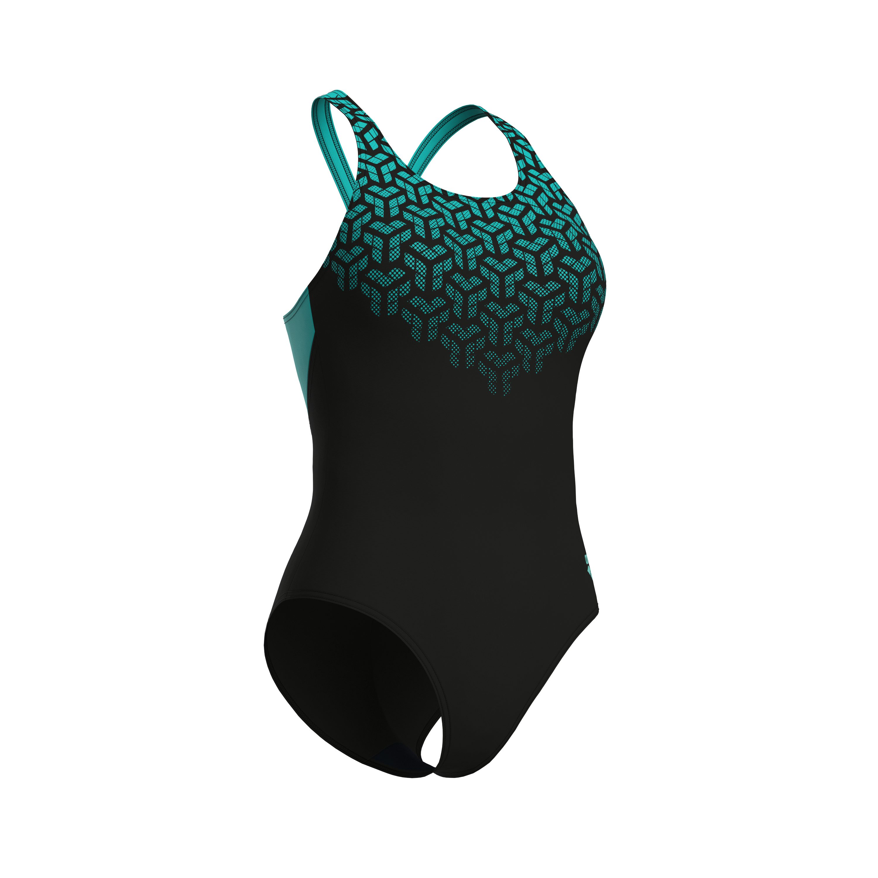 Arena Badpak WOMEN'S ARENA KIKKO V SWIMSUIT V BACK GRAPHIC (1 stuk)