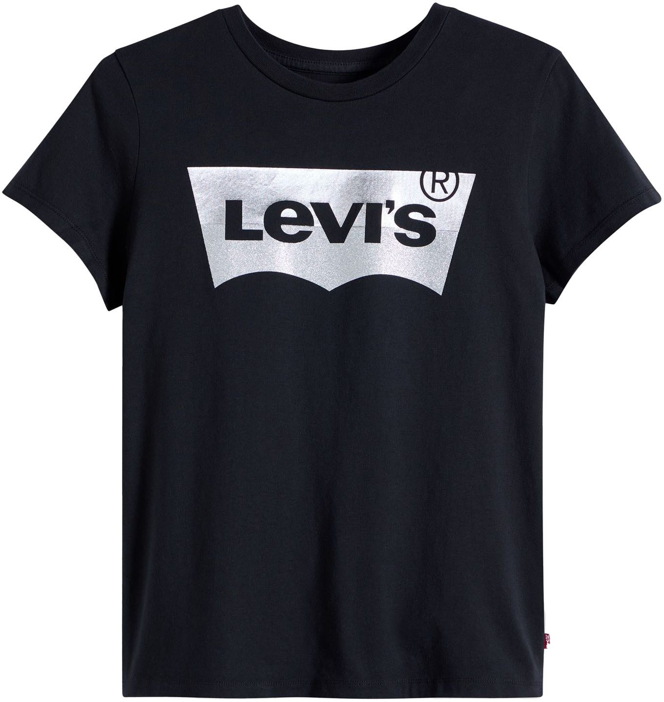 Levi's® Shirt met ronde hals The Perfect Tee met logo in metallic-holoprint