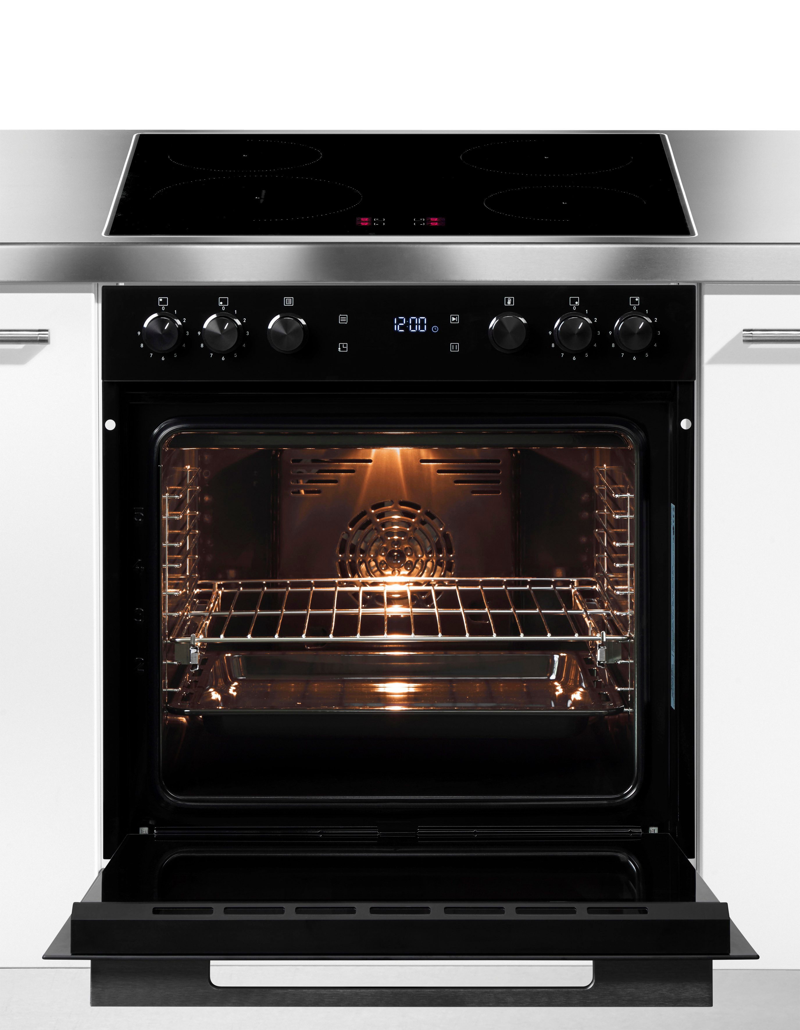 Hanseatic Inbouw inductie fornuisset HBCO7210A1+HI46074CA