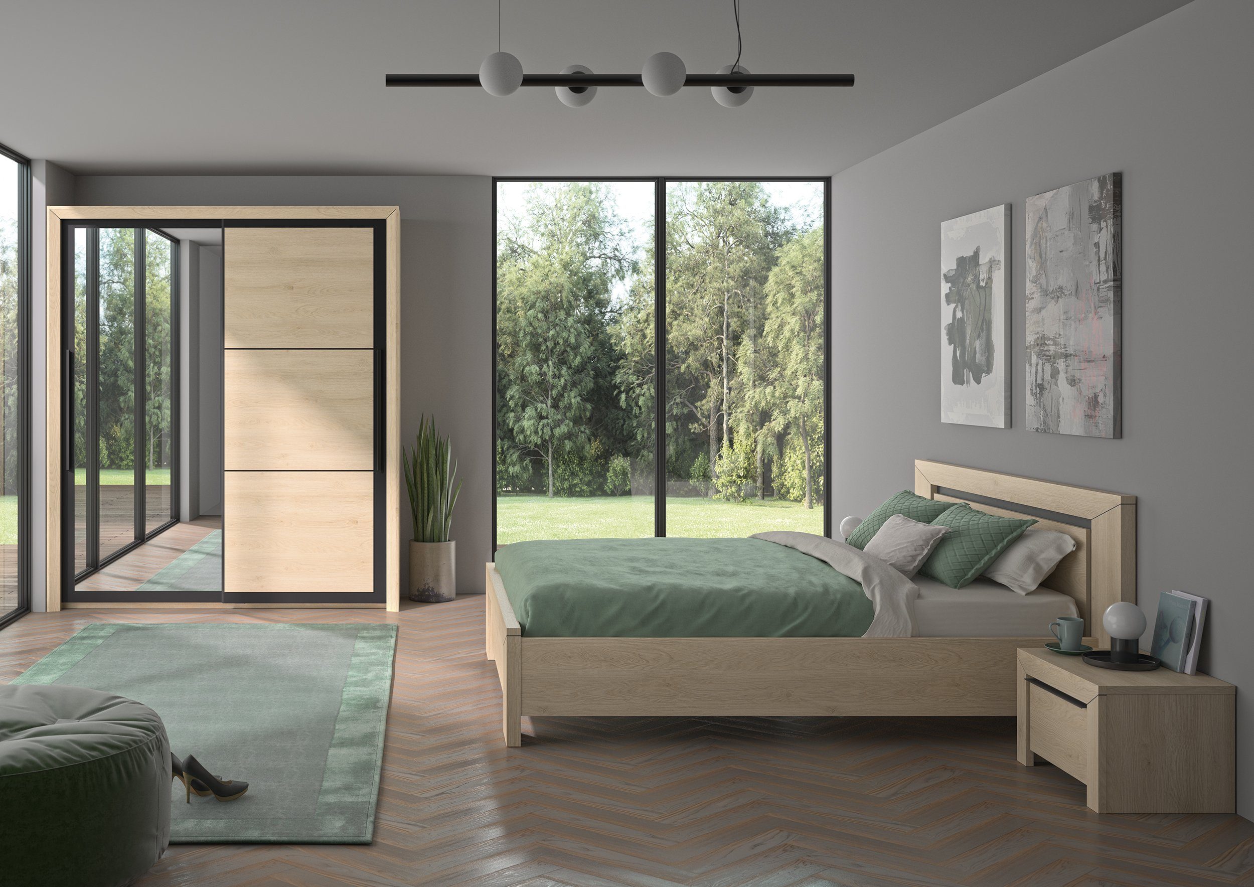 Gami Tienerkamerset Brugge (set, 4-delig) complete kinderkamers beige
