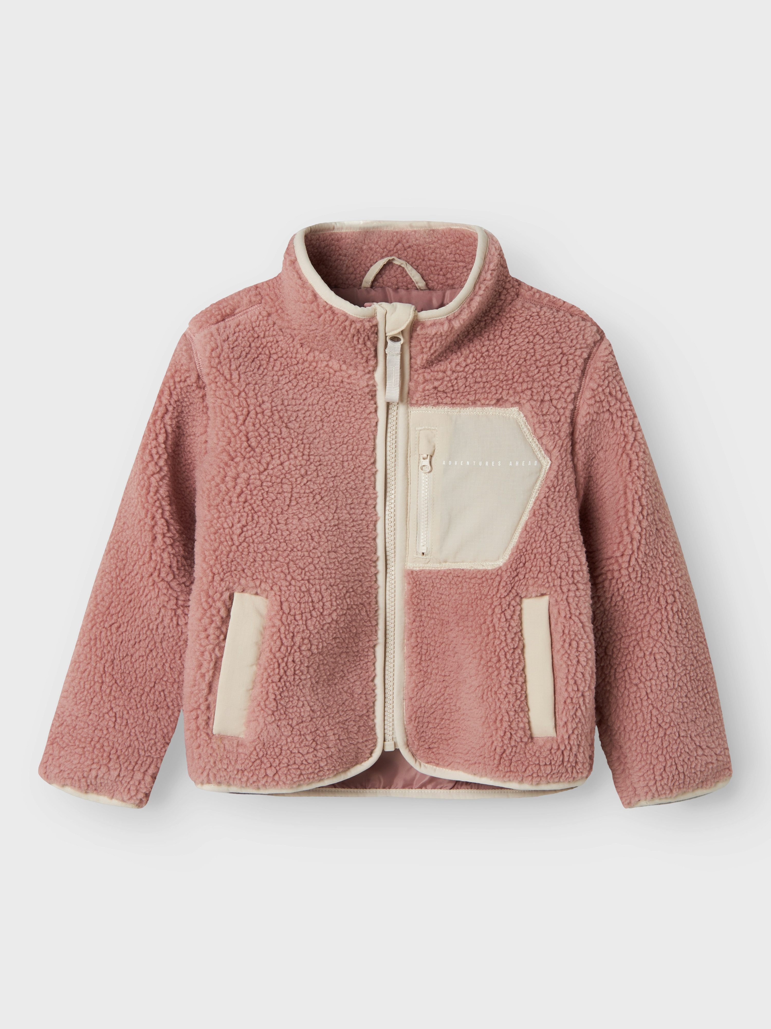 Name It Gebreid fleecejack NMNMATTIA SHERPA JACKET PB