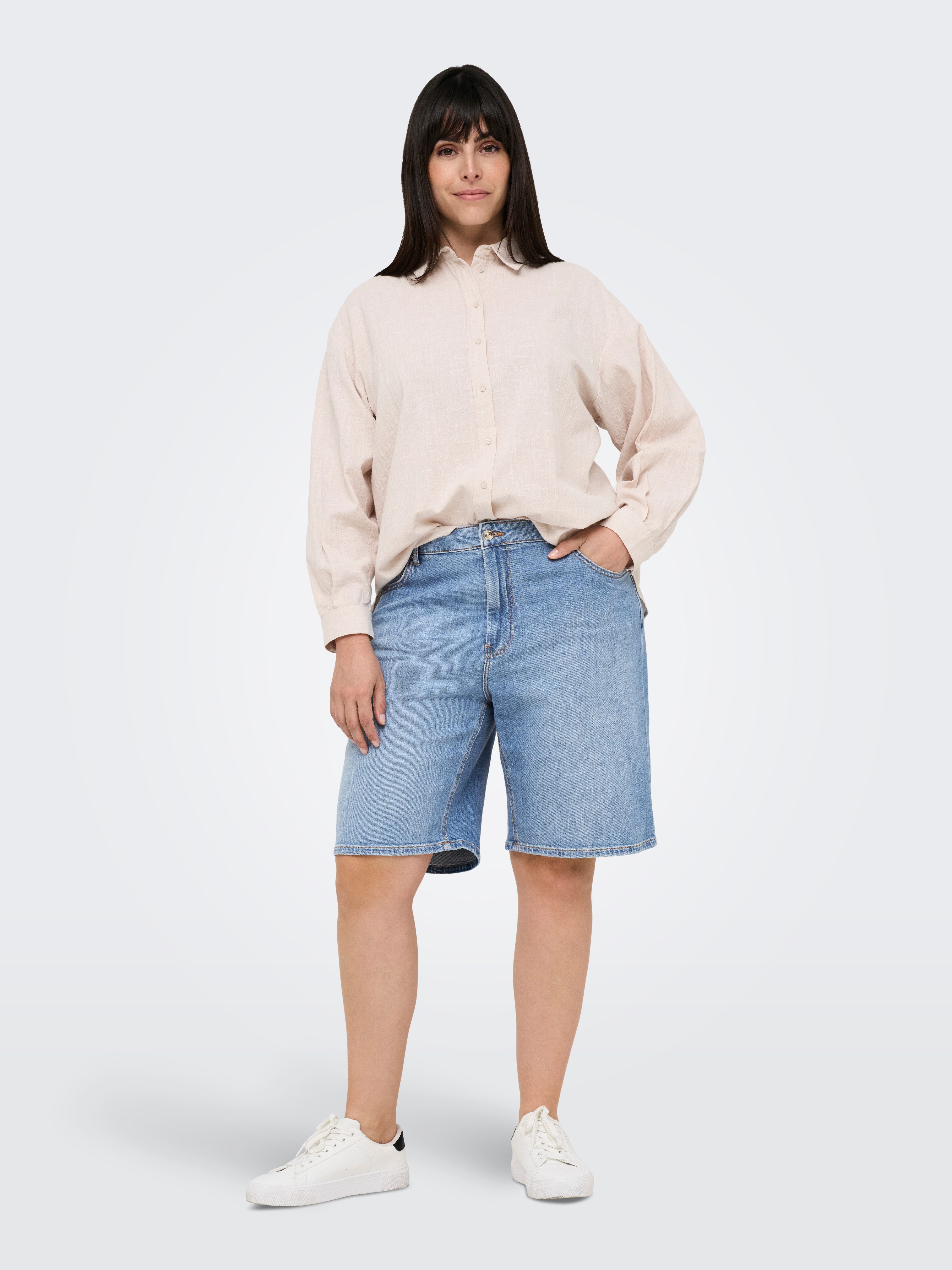 ONLY CARMAKOMA Jeansshort CARSONNY HW WIDE DNM SHORTS NAS843 NOOS