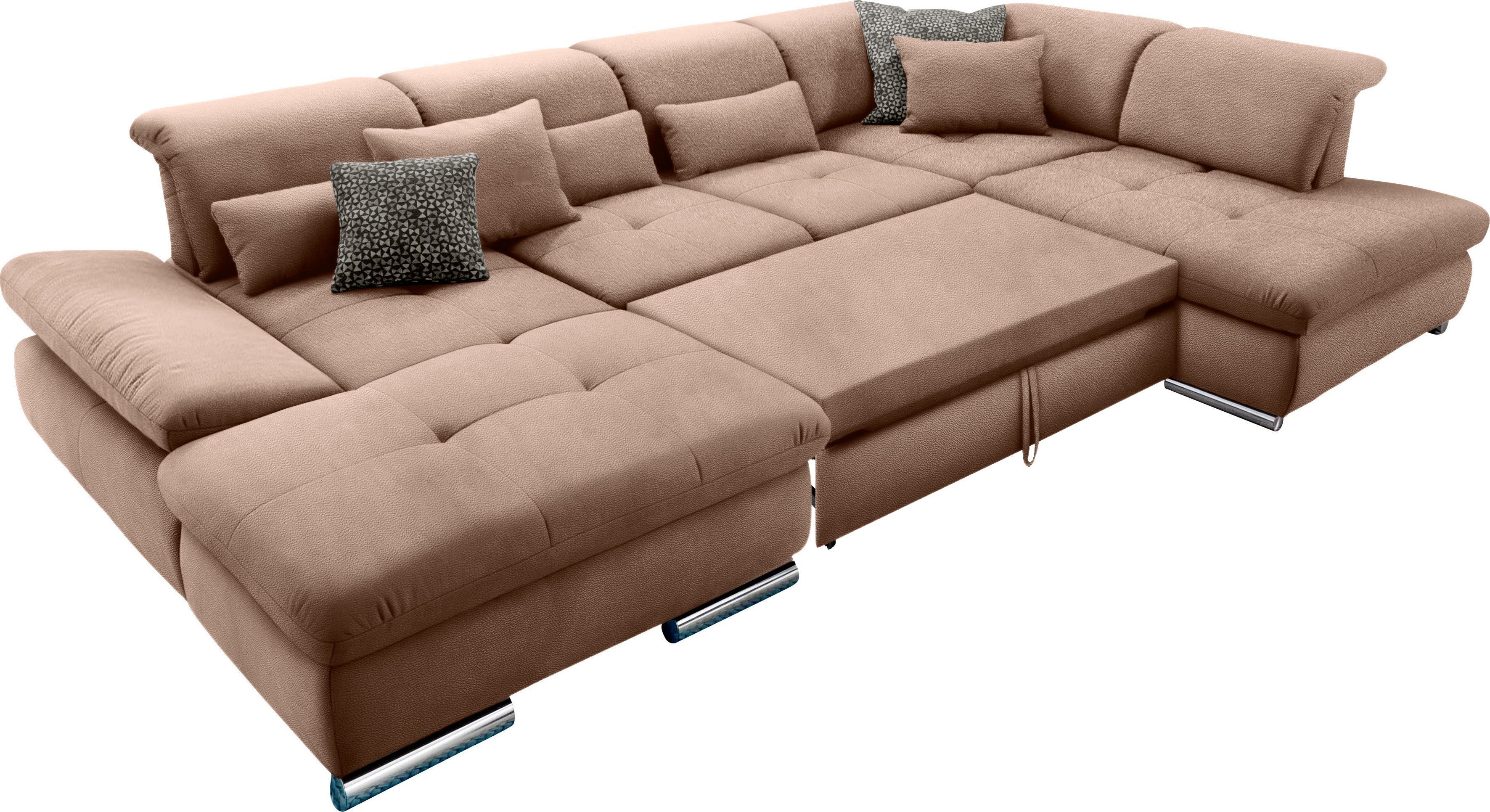 set one by Musterring Zithoek SO 4100 comfortabele pocketvering, incl. hoofdeindeverstelling