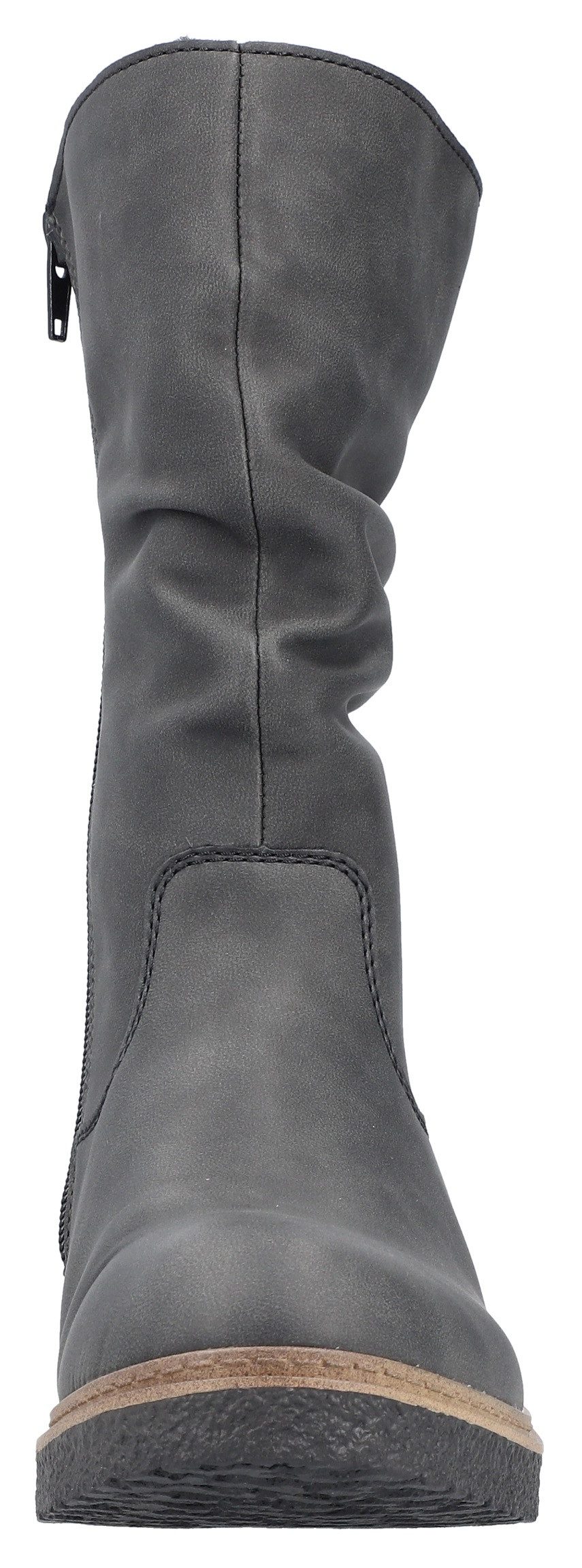 Rieker Winterlaarzen , klassieke laarzen, blokhak, slouchy schacht, met warme voering