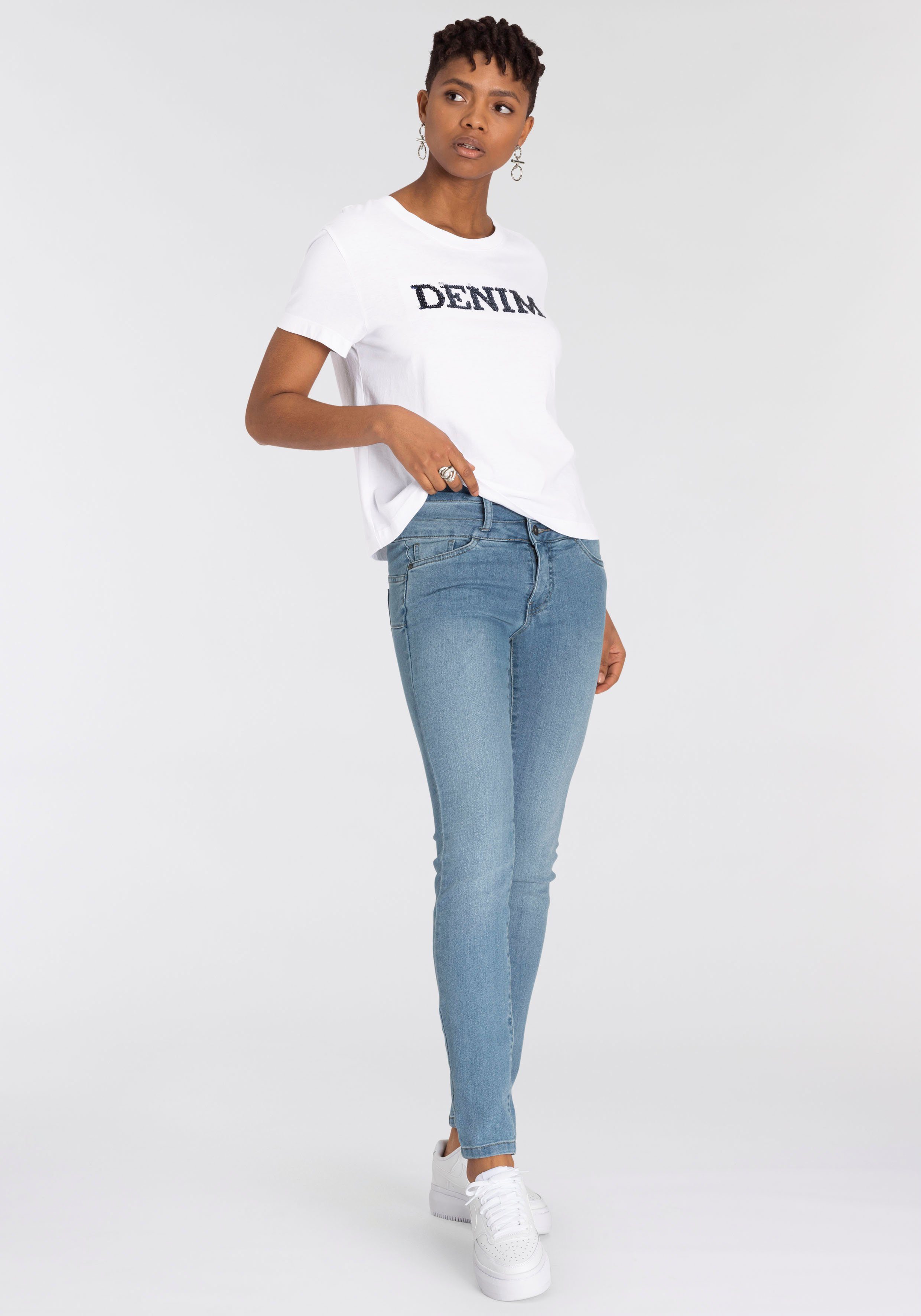 Arizona Slim fit jeans Met extra brede band