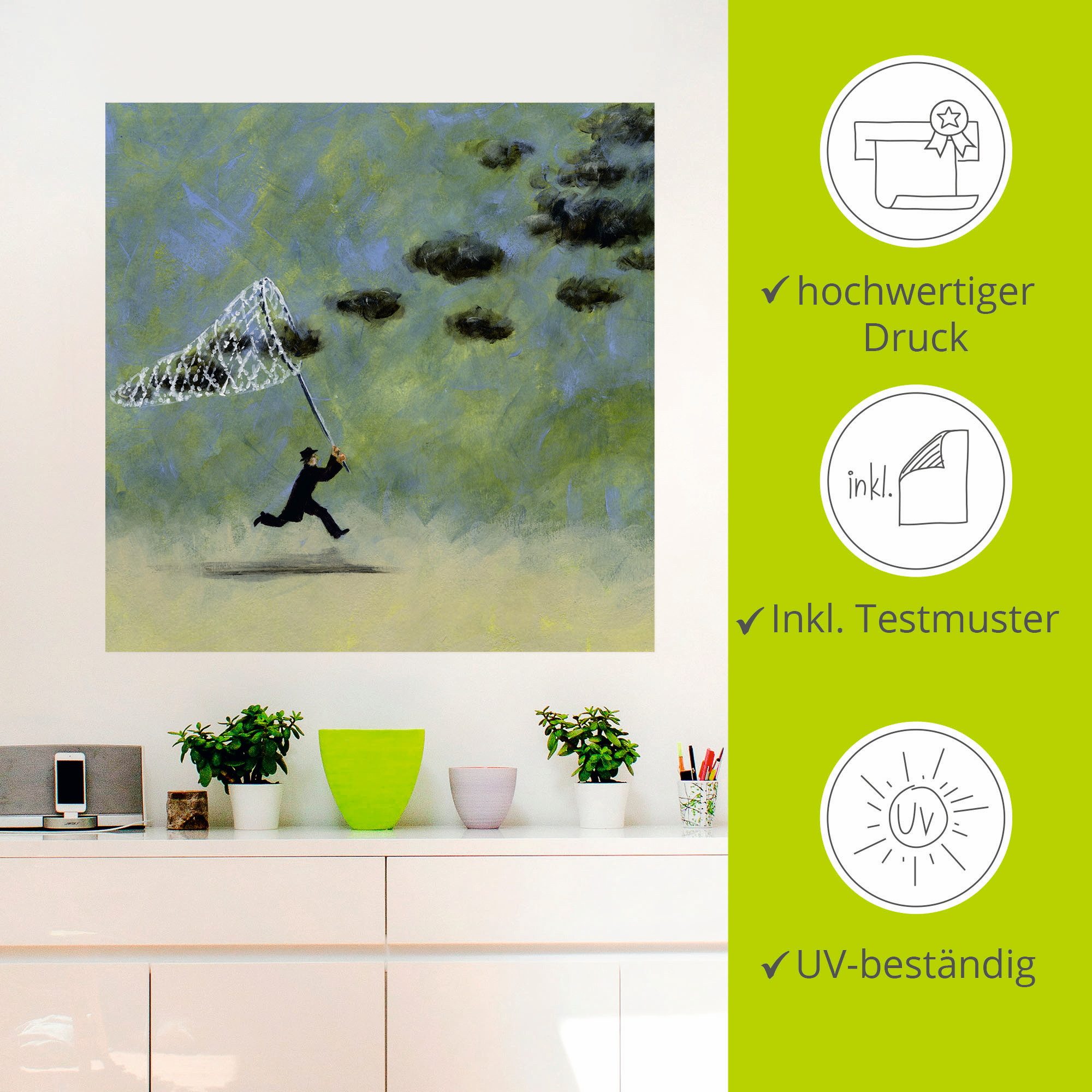 Artland Artprint Wolkenvanger als artprint op linnen, poster, muursticker in verschillende maten