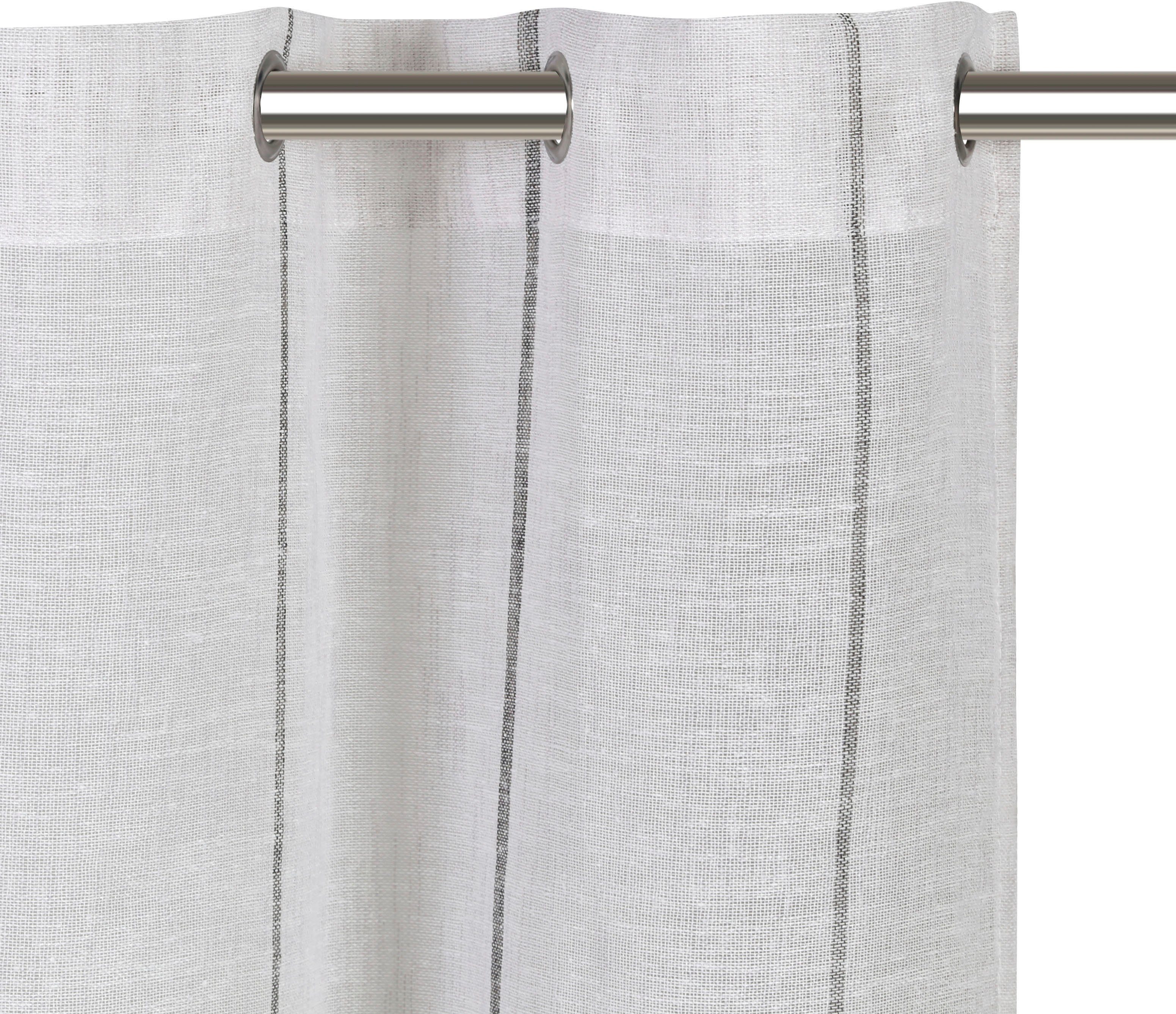 my home Valletje Clea Polyester, met lengtestrepen in grove structuur (1 stuk)