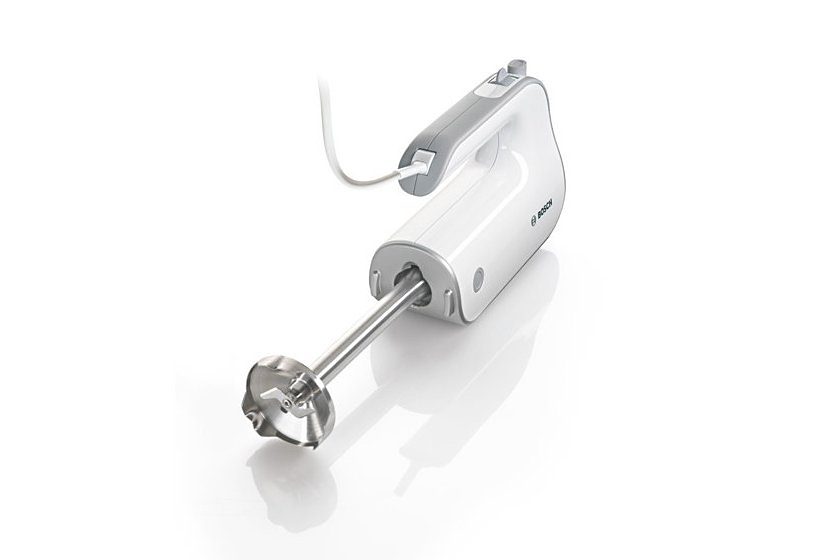 BOSCH Handmixer Styline MFQ4080, roestvrijstalen garde/kneedhaken, mixvoet, 5 standen, wit