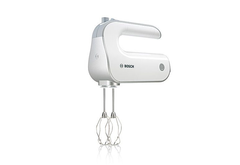 BOSCH Handmixer Styline MFQ4080, roestvrijstalen garde/kneedhaken, mixvoet, 5 standen, wit