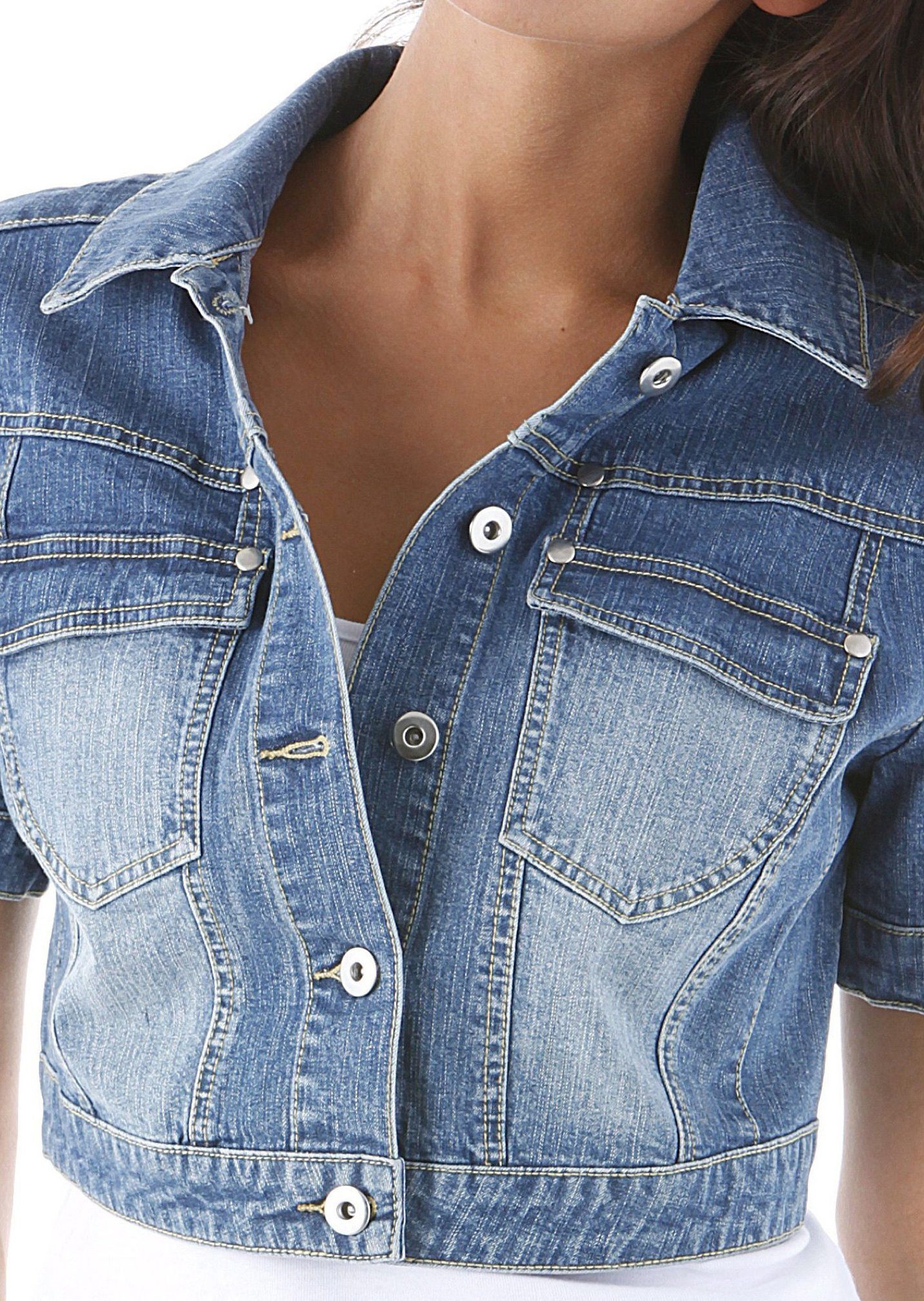Aniston CASUAL Jeansjack in used wassing