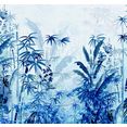 komar fotobehang blue jungle (set) blauw