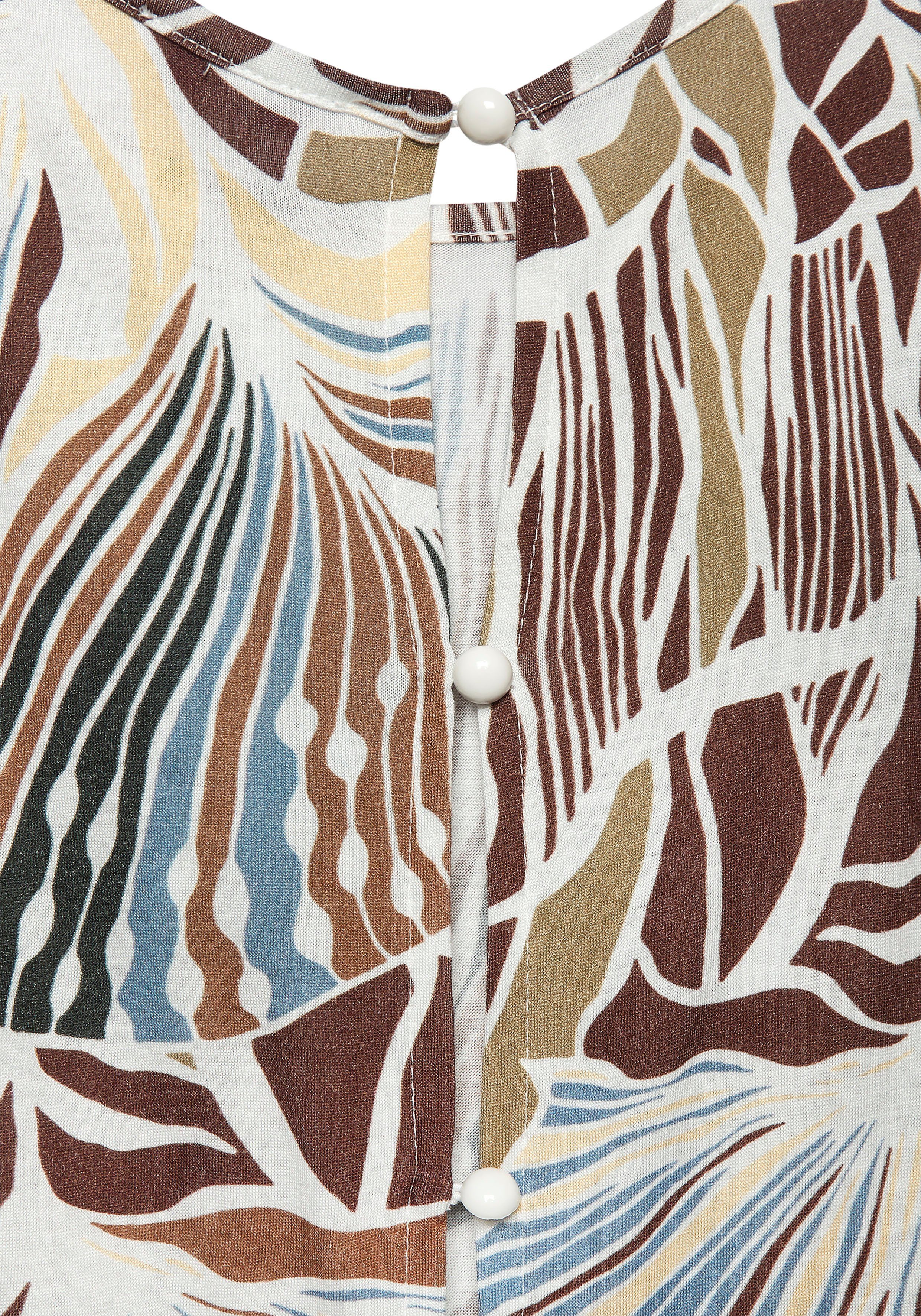 Lascana Maxi-jurk licht zomerjurk met alloverprint vloeiende strandjurk