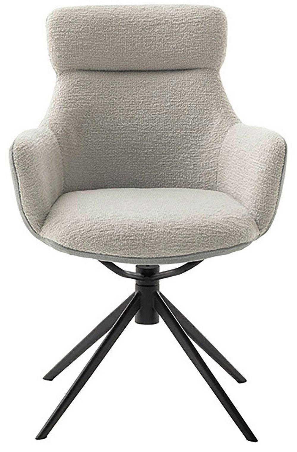 MCA furniture Eetkamerstoel (2-set), draaibaar 360°, draai- & schommelfunctie, zithoogte ca. 50 cm
