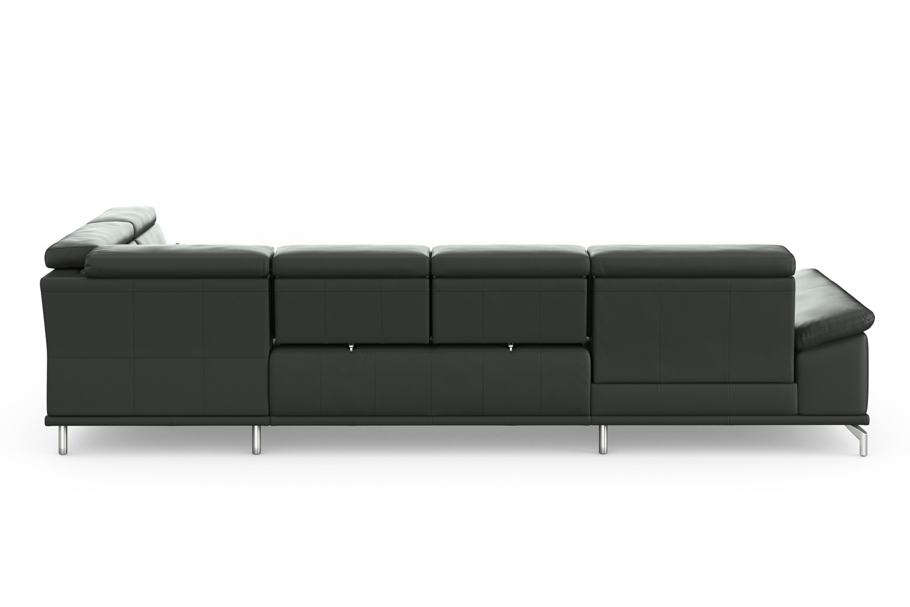 sit&more Zithoek Cabrio U-vorm, met zitdiepteverstelling, arm- en hoofdsteunverstelling