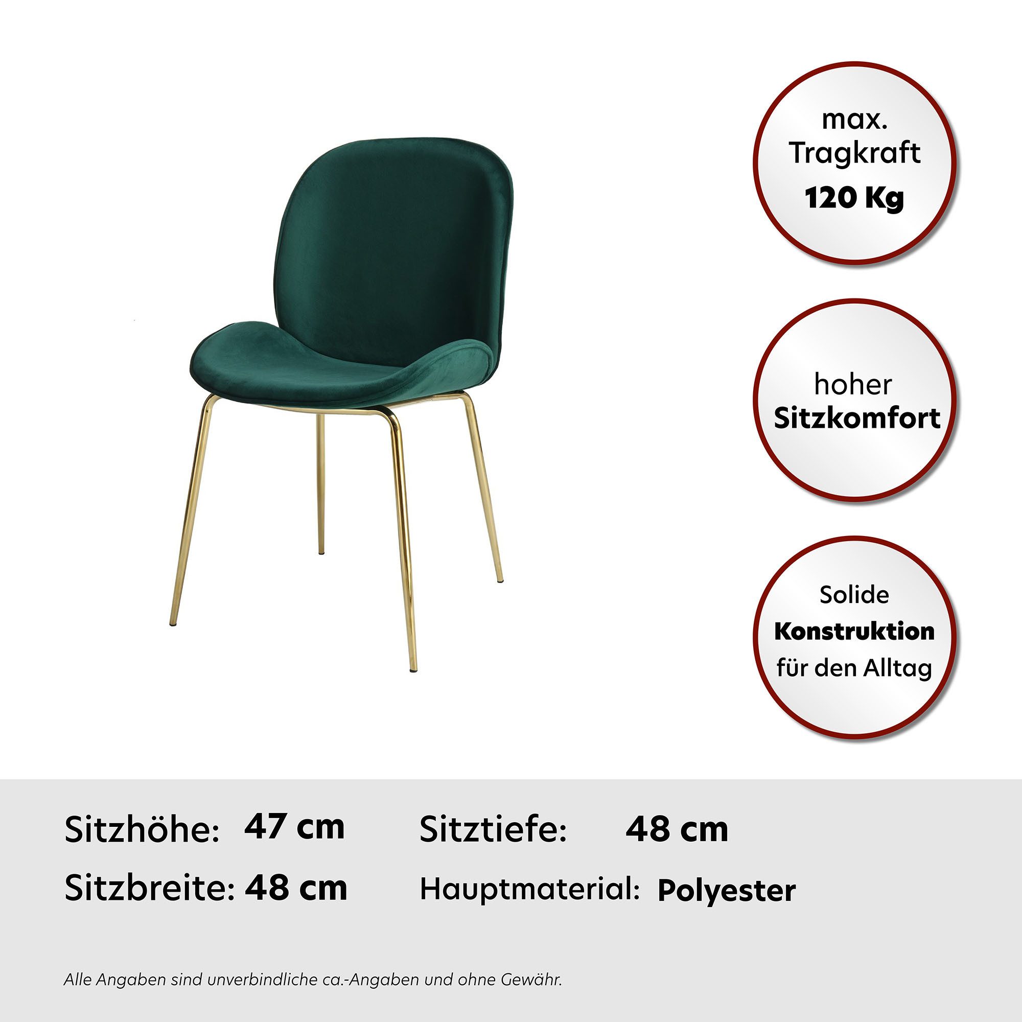 Kayoom Stoel Charlize 110 2-pack, TOPSELLER! Eetkamerstoelen, moderne uitstraling (set, 2 stuks)