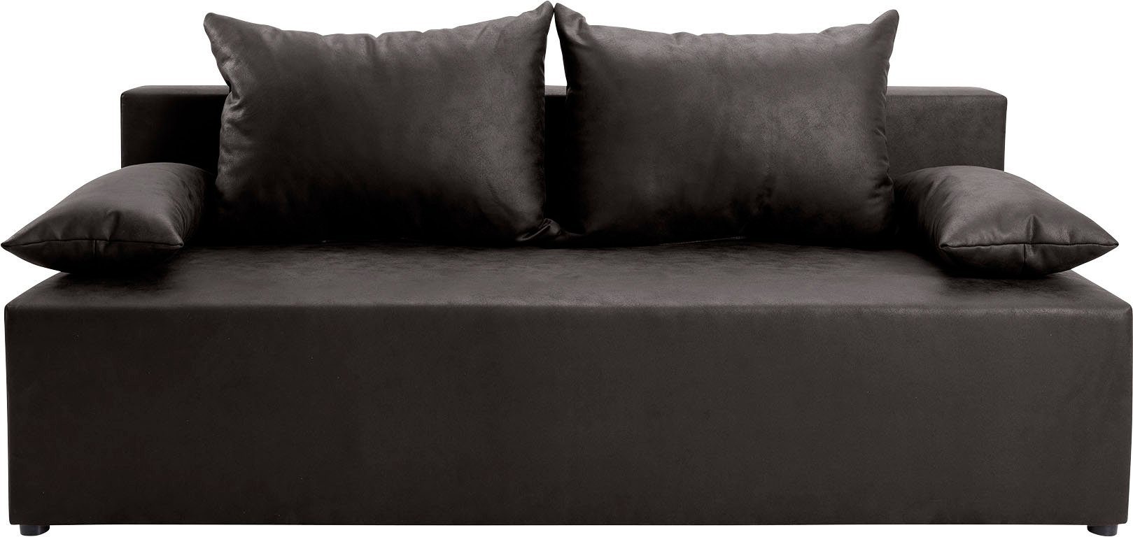 exxpo - sofa fashion Slaapbank Exxpo Tabou Slaapfunctie,bedkist, naar keuze met liftbedfunctie en binnenvering grijs, slaapbanken, Met binnenvering,