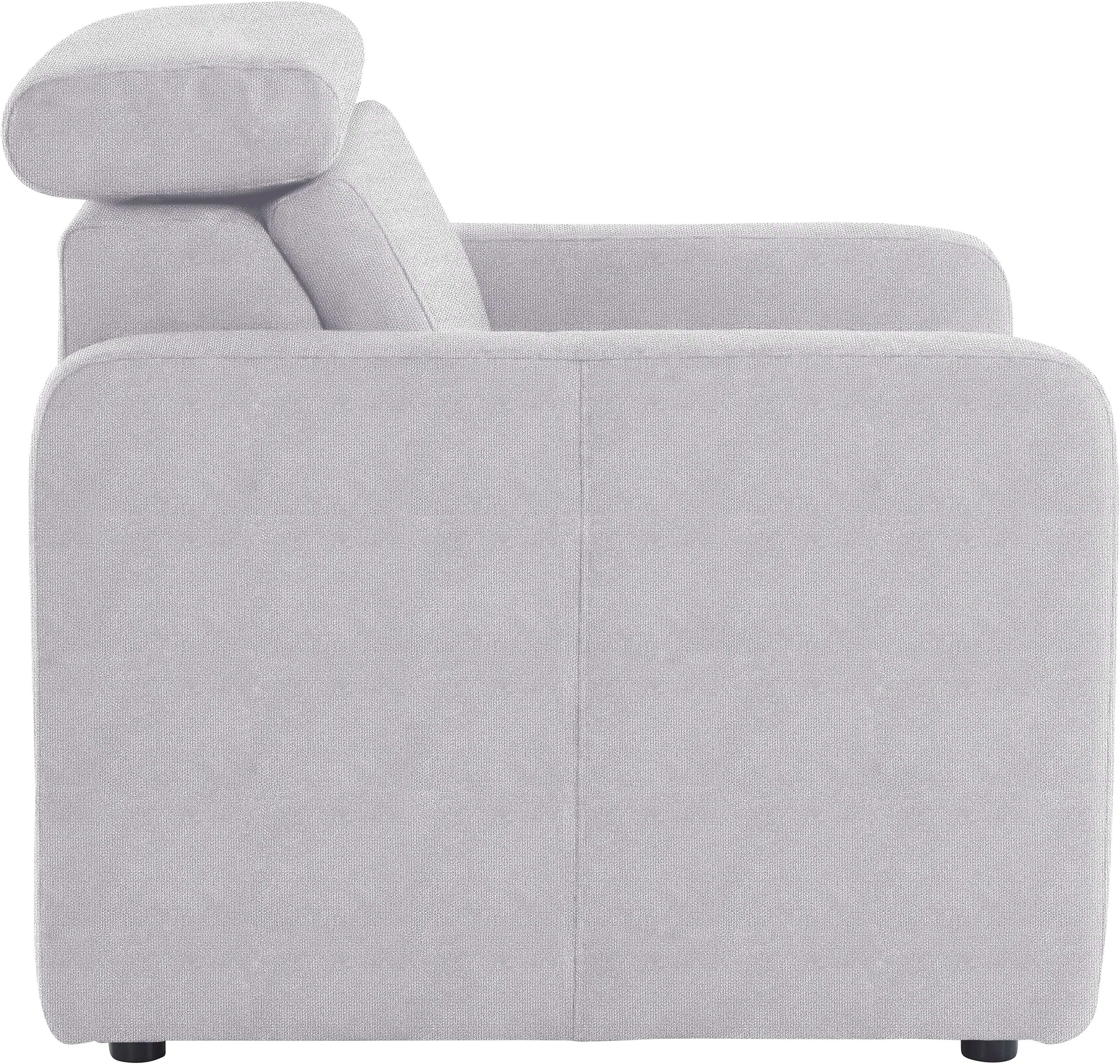 sit&more Fauteuil Bologna met binnenvering, met verstelbare hoofdsteun
