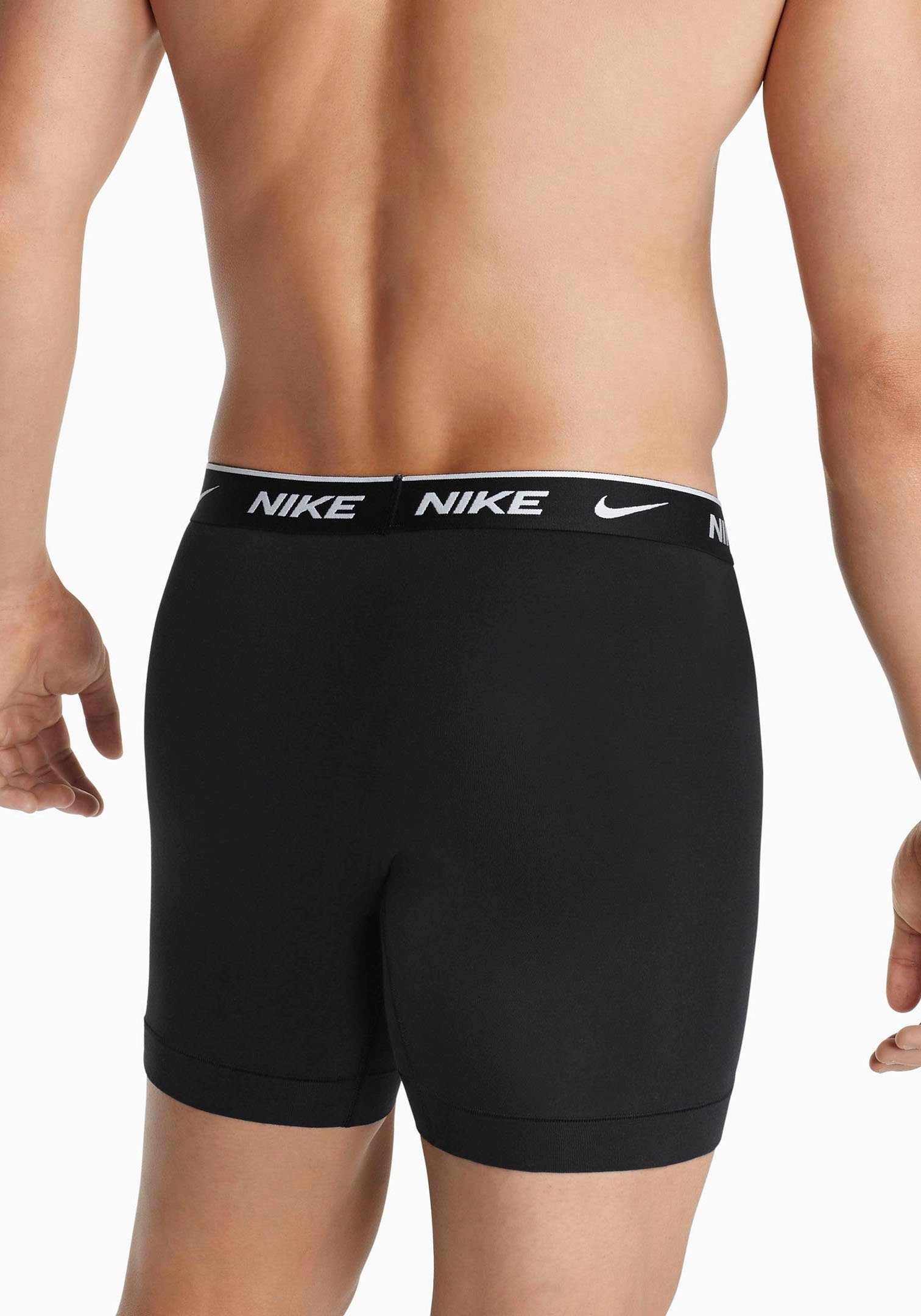 NIKE Underwear Boxershort met bijzonder lange pijpen en nike logo-elastiek (3 stuks)