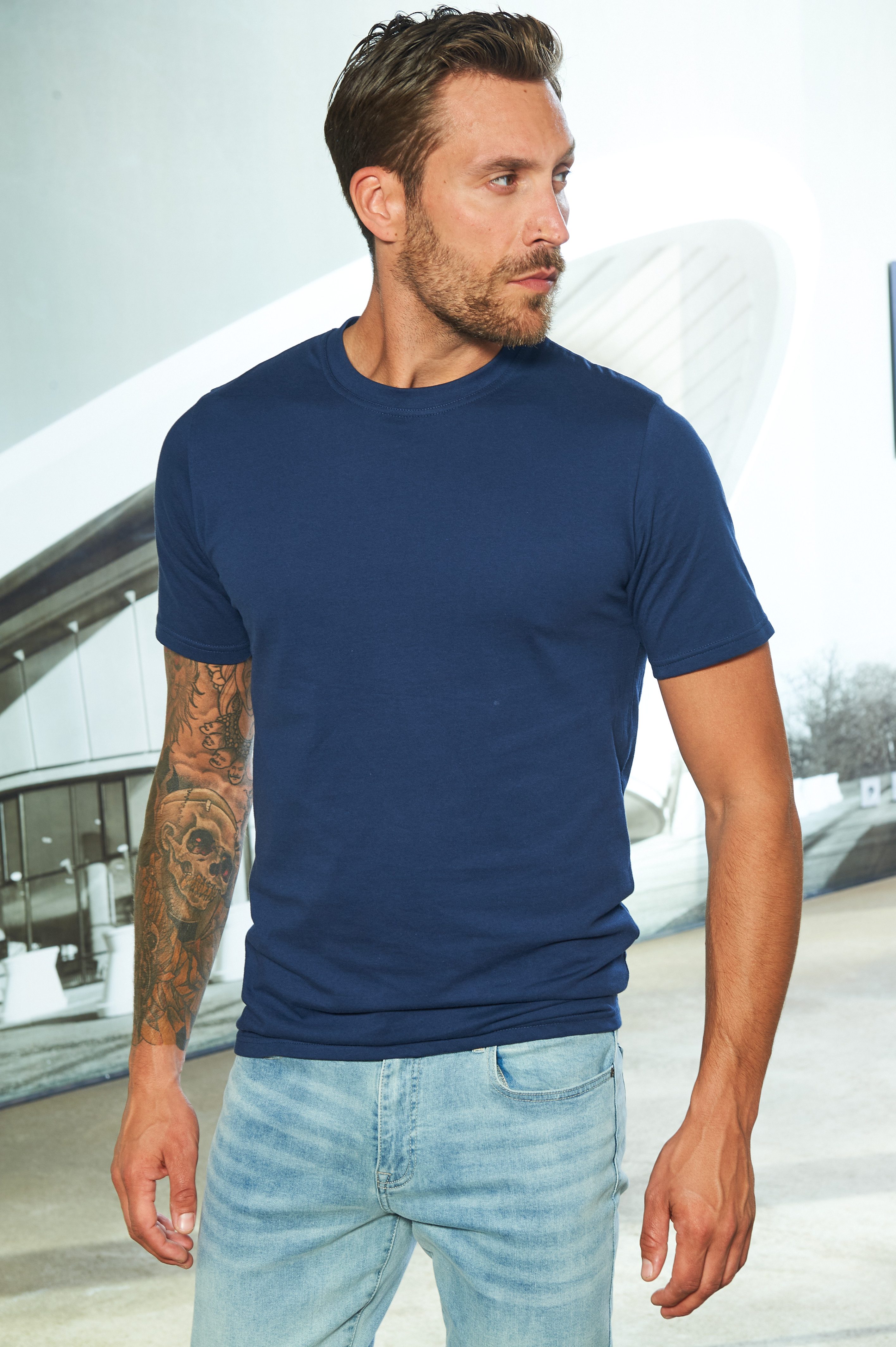 H.I.S T-shirt van katoen, perfect als ondershirt (set, 3-delig)