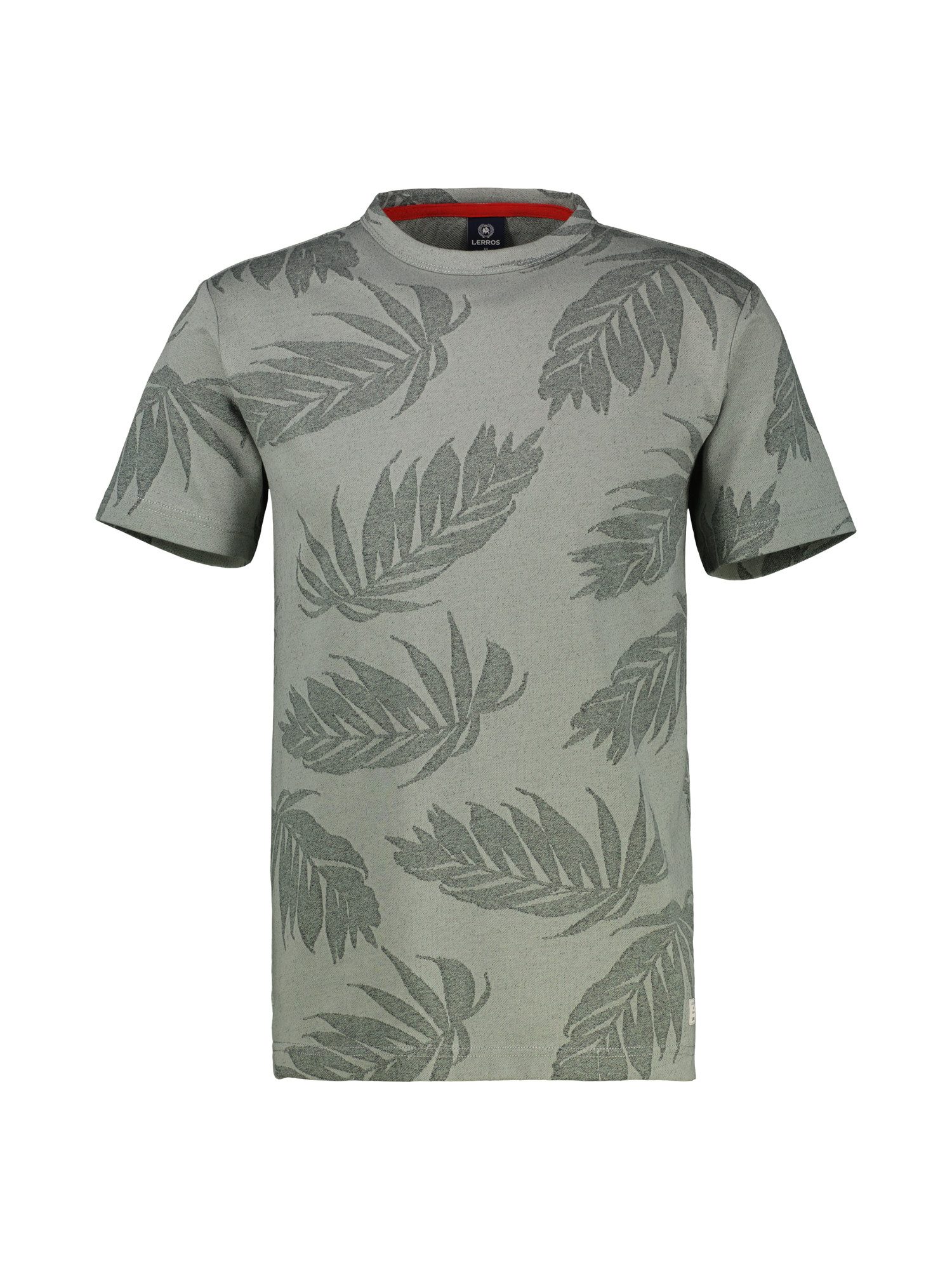 Lerros T-shirt LERROS jacquard T-shirt voor heren
