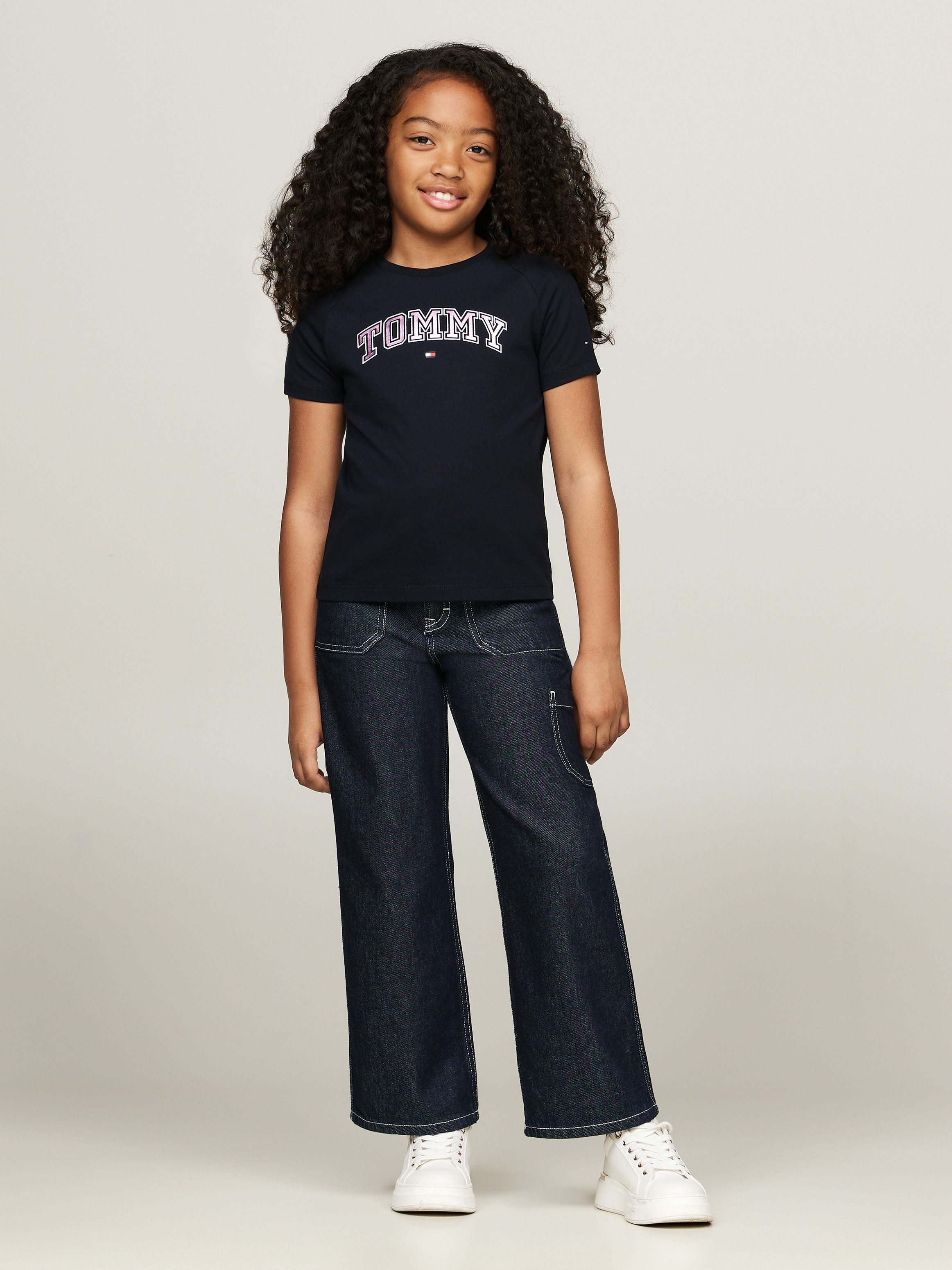 Tommy Hilfiger Shirt met korte mouwen VARSIY FOIL REG TEE SS Kinderen tot 16 jaar met logo-opdruk
