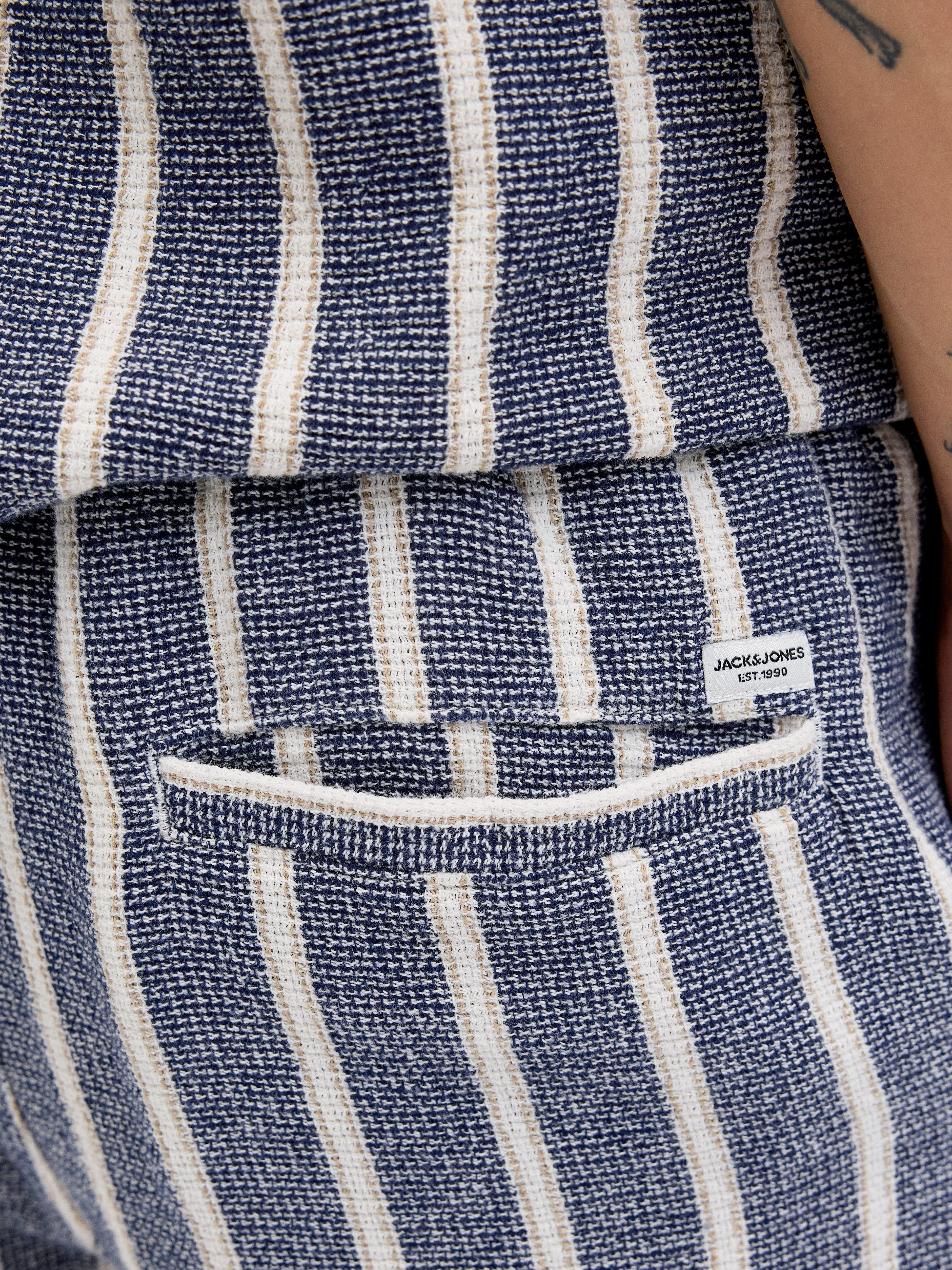 Jack & Jones Joggingbroek JPSTJAIDEN COBA STRIPE JOG SHORT SRT SN