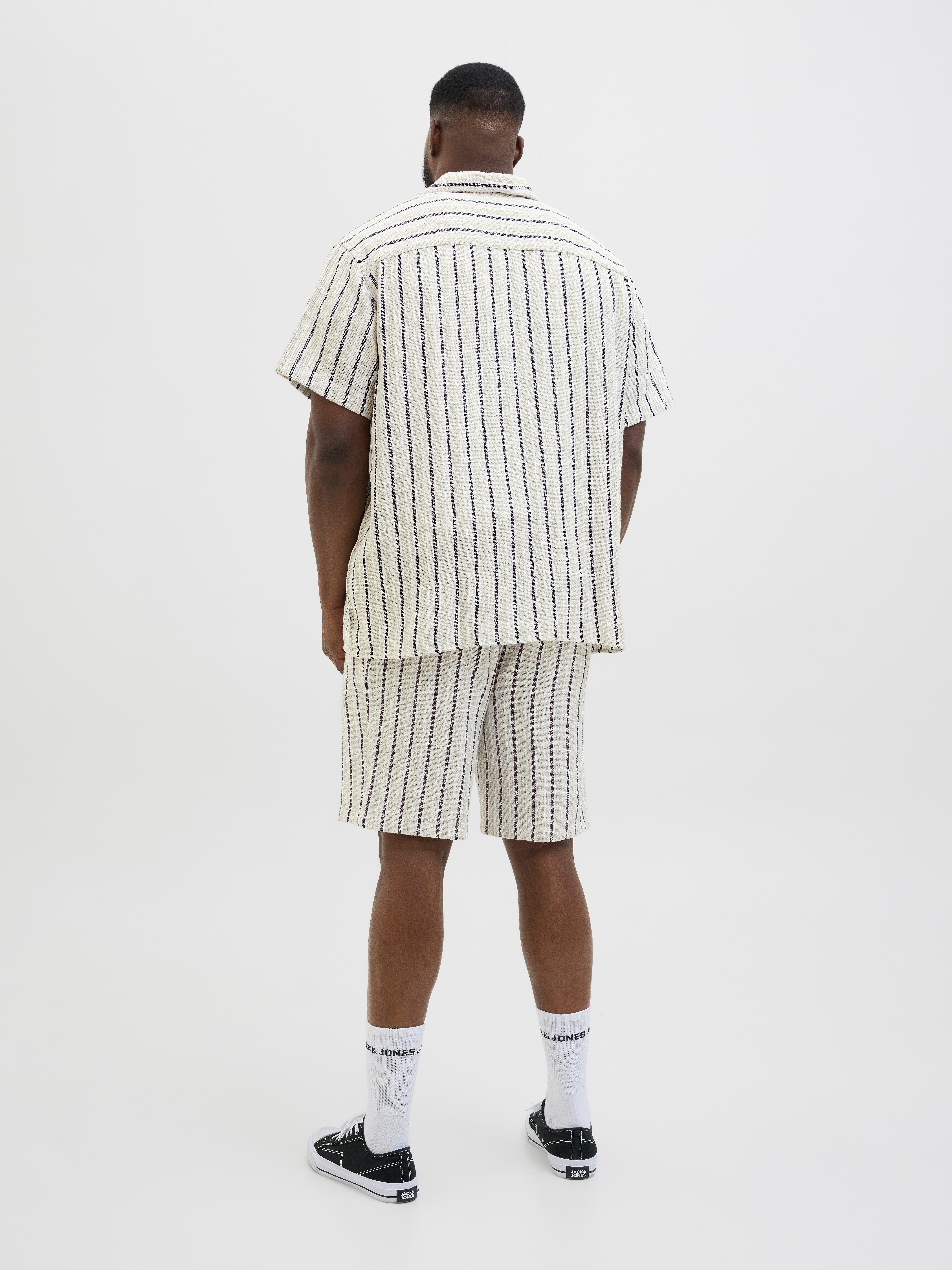 Jack & Jones PlusSize Overhemd met korte mouwen JORCOBA STRIPE RESORT SHIRT SS SN PLS