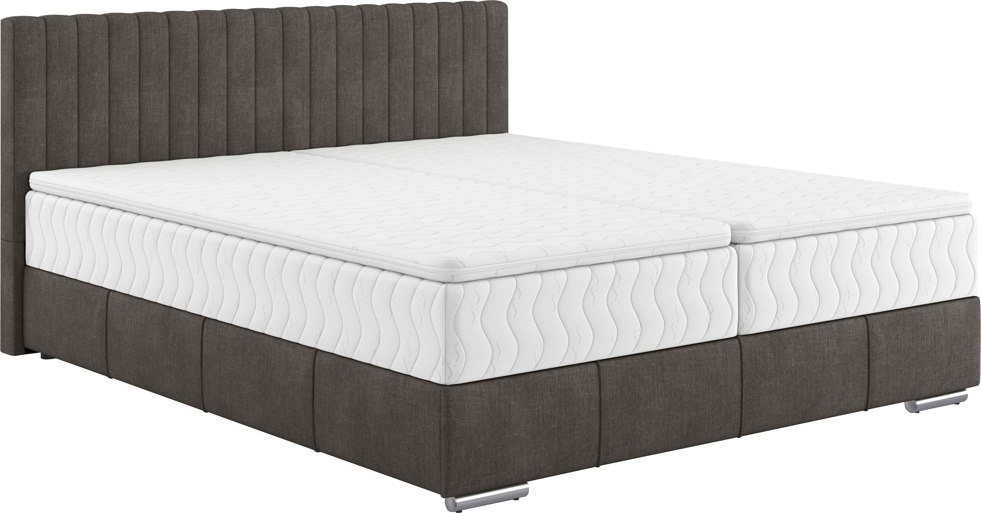 INOSIGN Boxspring Thor met bedbodem, incl. matras, topverkoper Topmatras en sierkussen, in verschillende hardheden beschikbaar