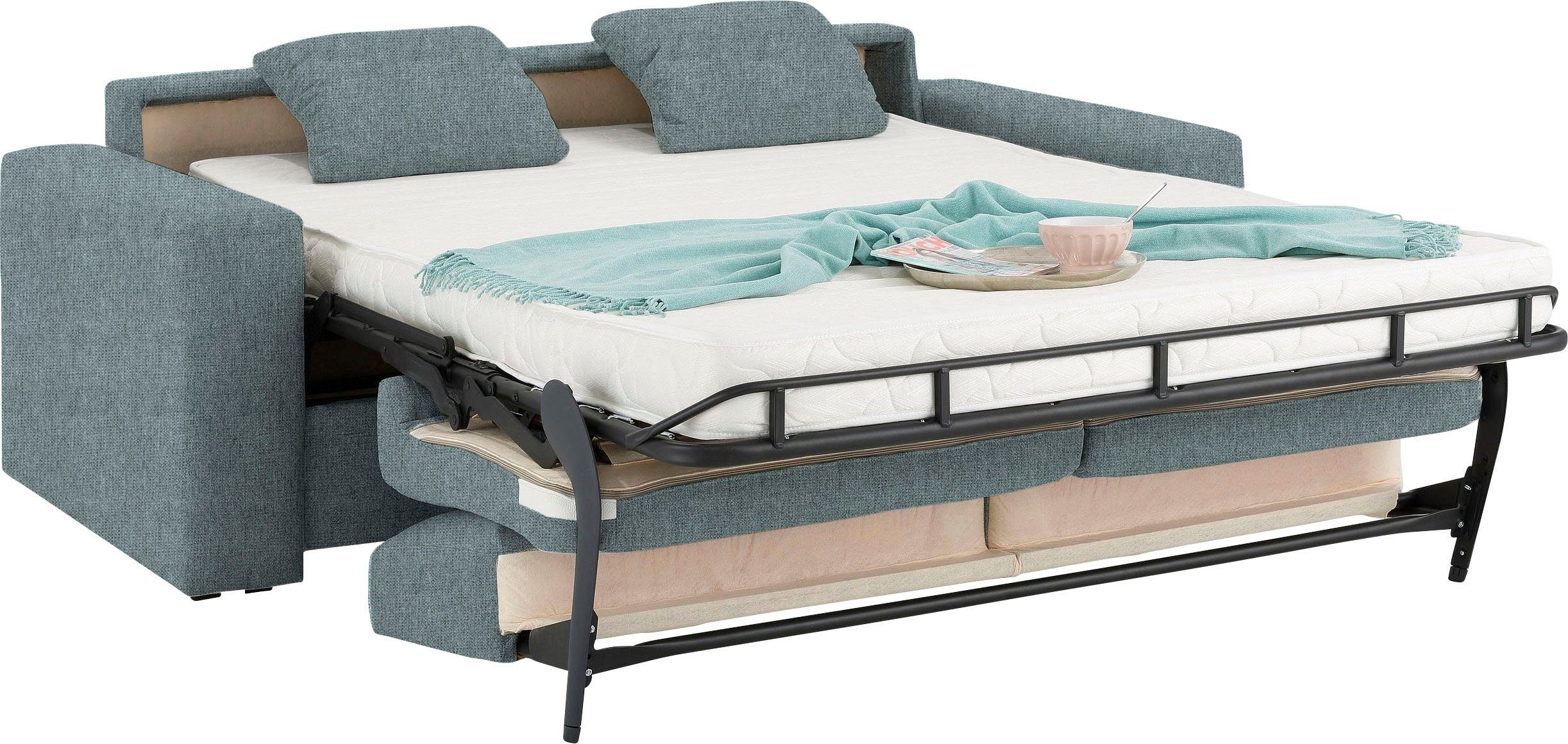 Home affaire Slaapbank Roma matras hoogte 14 cm Bedfunctie, met vering, lattenbodem, matras