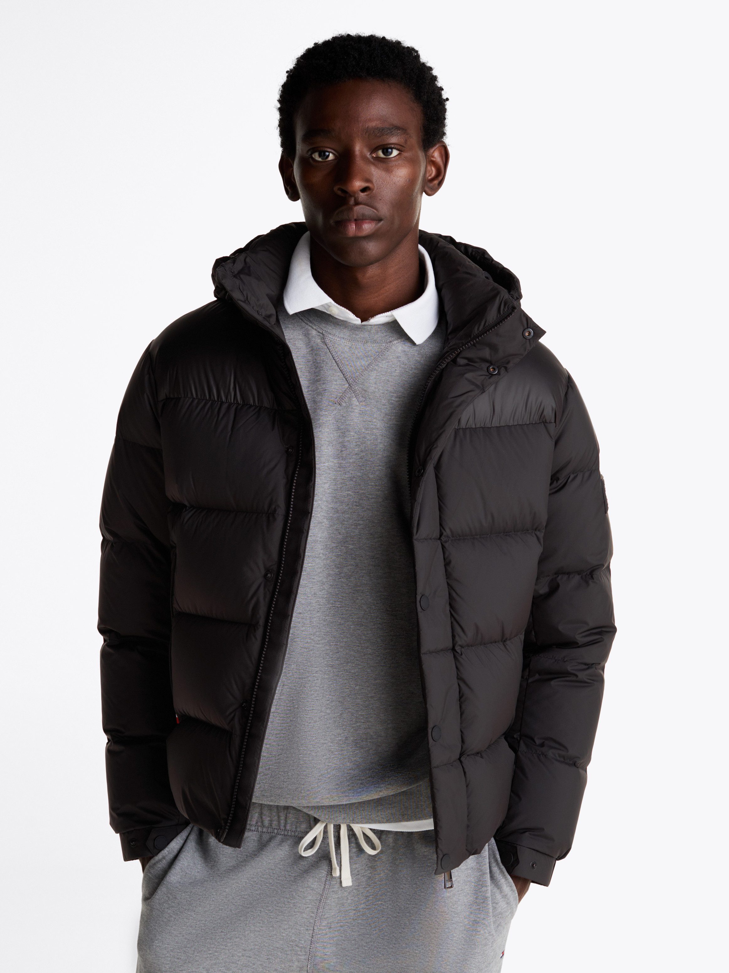 Tommy Hilfiger Gewatteerde jas MIX DOWN HOODED PUFFER JACKET