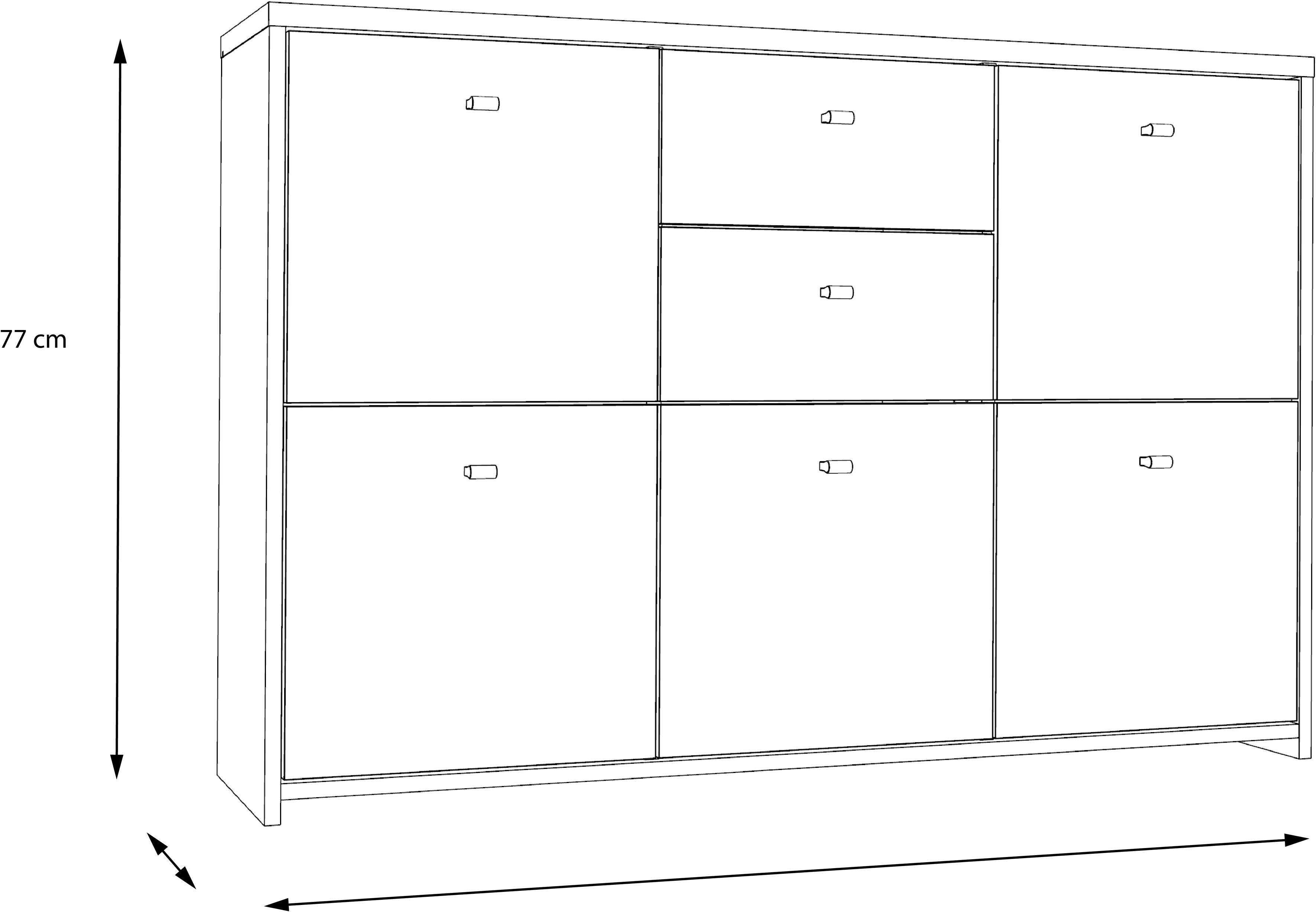 FORTE Kast CHEST Breedte ca. 114 cm
