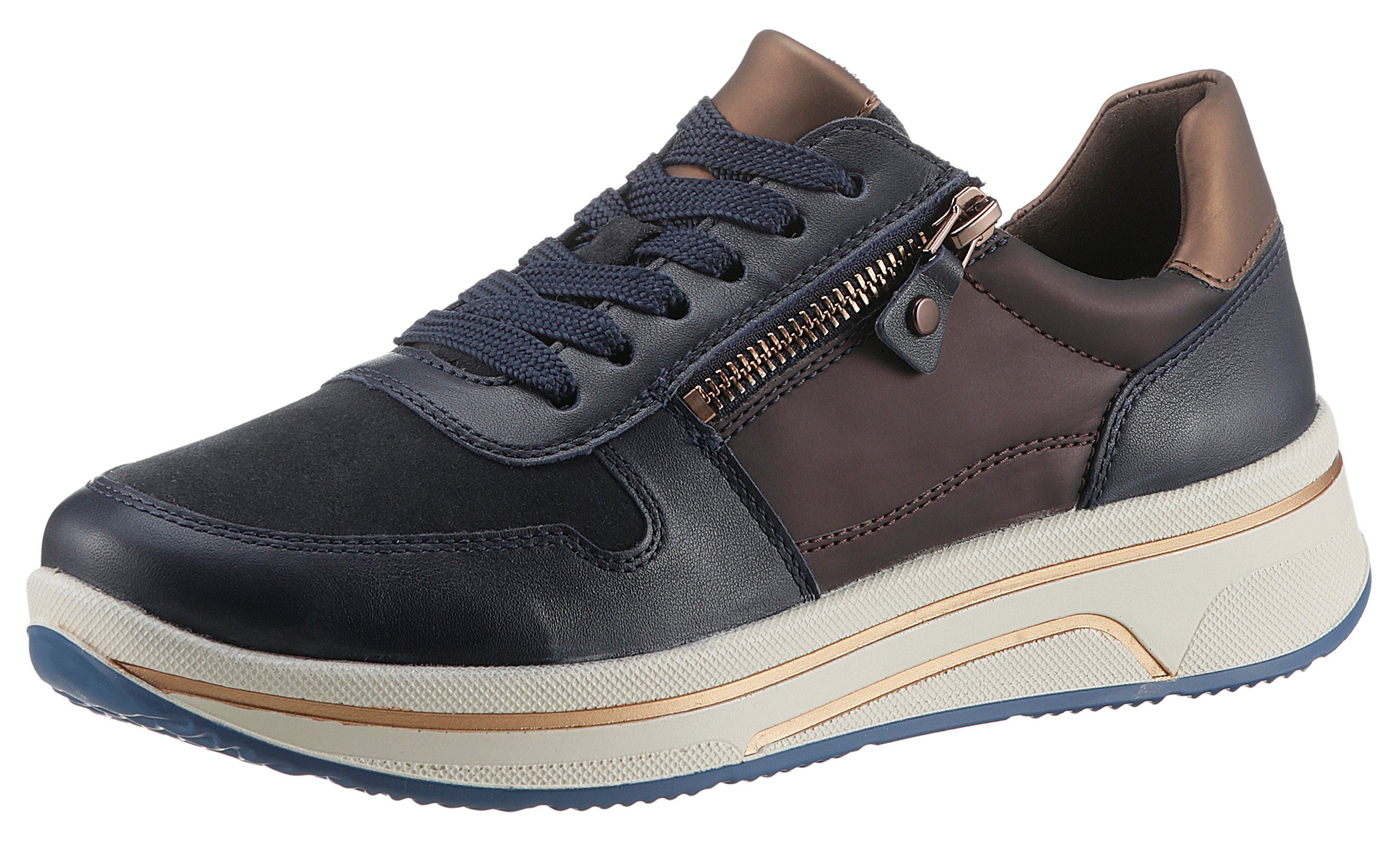 Ara Sneakers Sapporo vrijetijdsschoen, lage schoen, veterschoen in comfortwijdte h = zeer breed