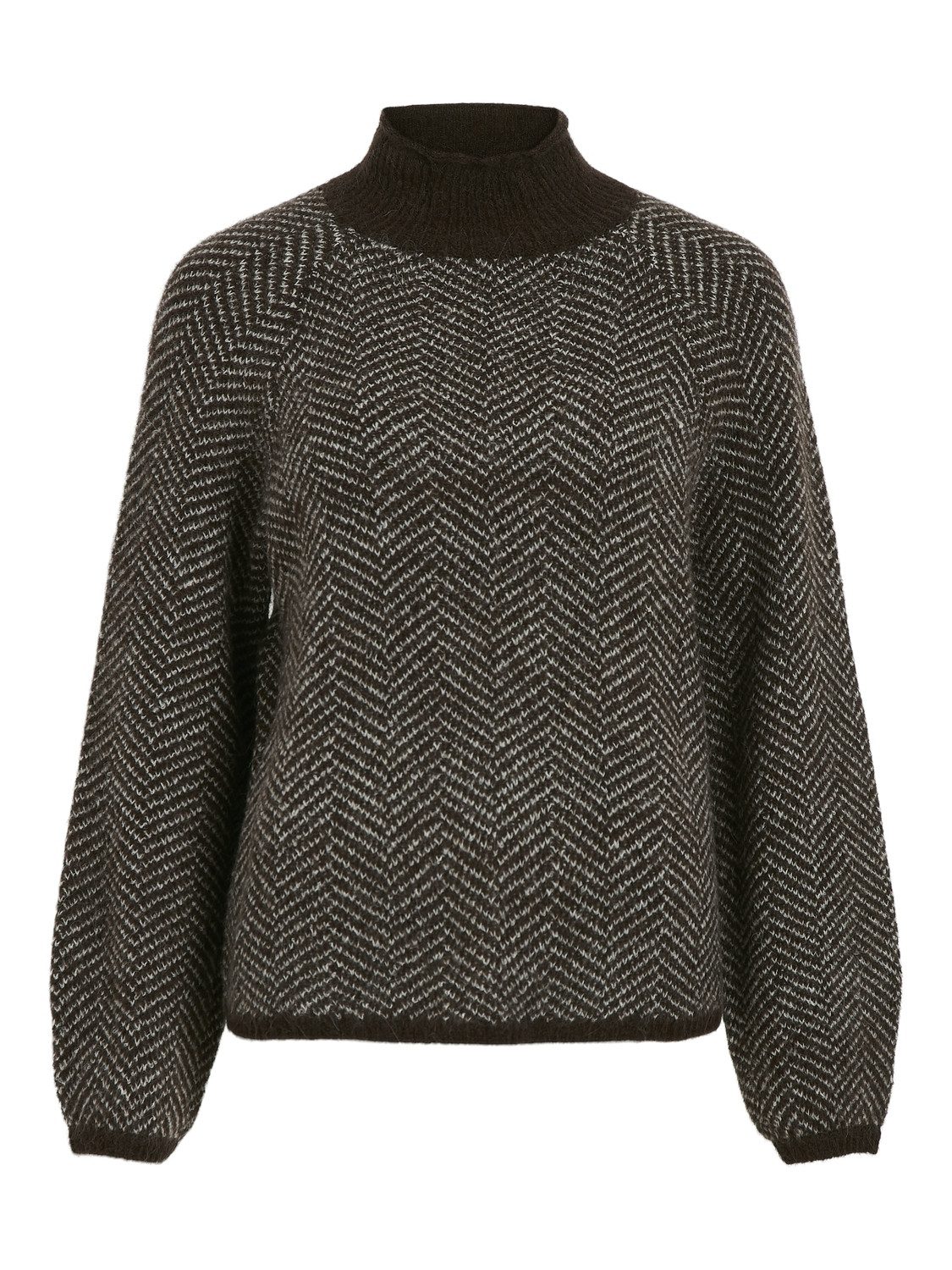 Vila Trui met staande kraag VILORY HIGH NECK L/S KNIT TOP - NOOS