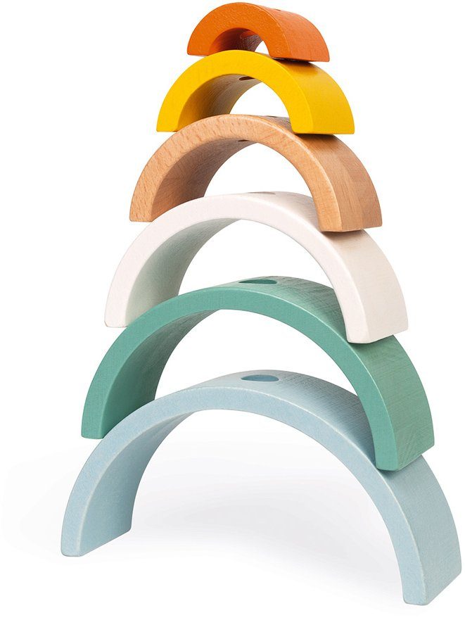 Janod Trekdier Sweet Cocoon, schildpad regenboog