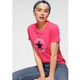 converse t-shirt chuck taylor patch roze
