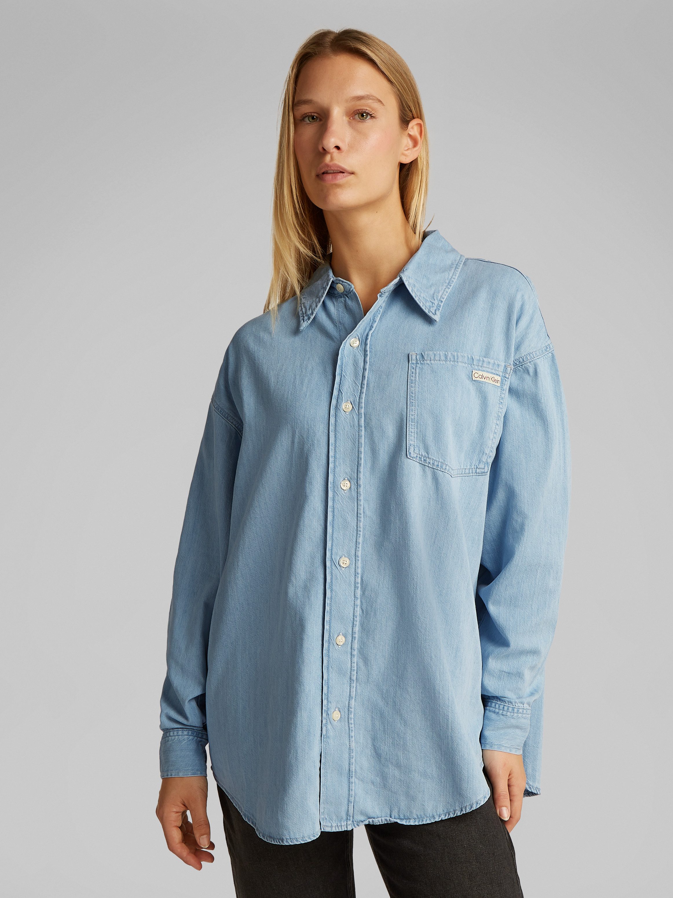 Calvin Klein Jeans blouse OVERSIZED LS DENIM SHIRT