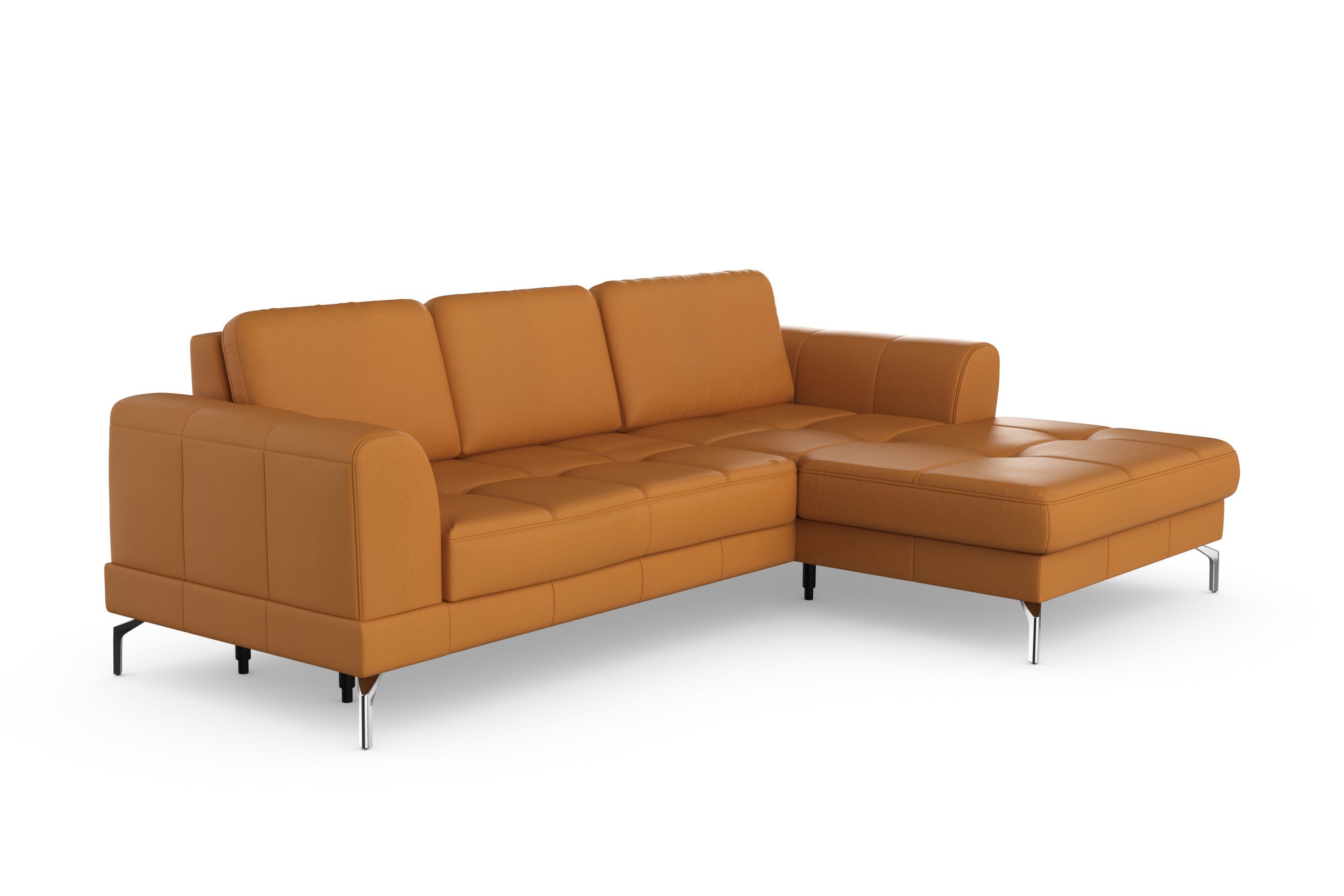 sit&more Hoekbank Bendigo L-vorm inclusief zitdiepteverstelling, bodemvrijheid 15 cm, 2 pootkleuren