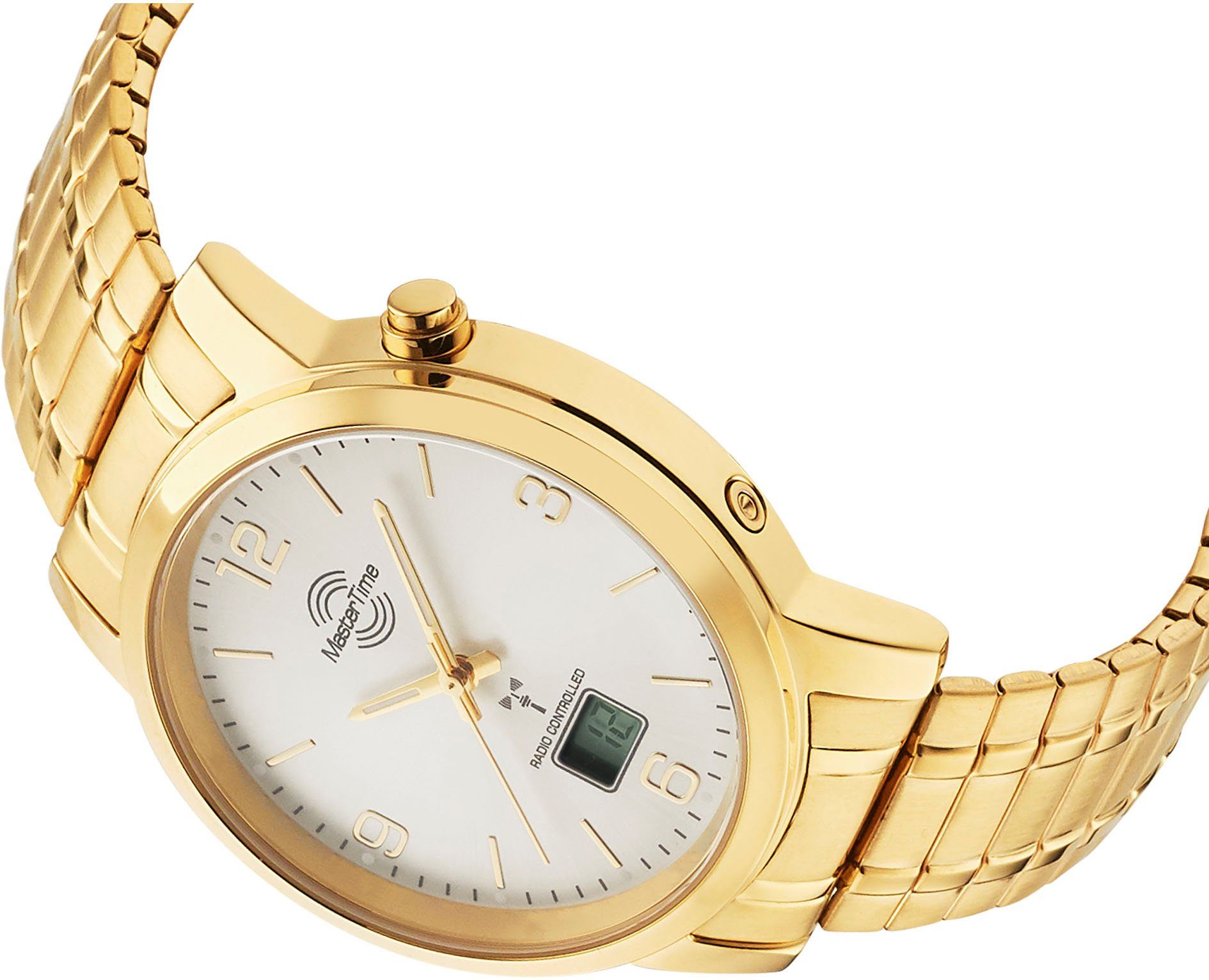 MASTER TIME Radiografisch horloge Basic, MTGA-10312-12M Armbanduhr, quartzhorloge, herenhorloge, datum, flexband, trekband
