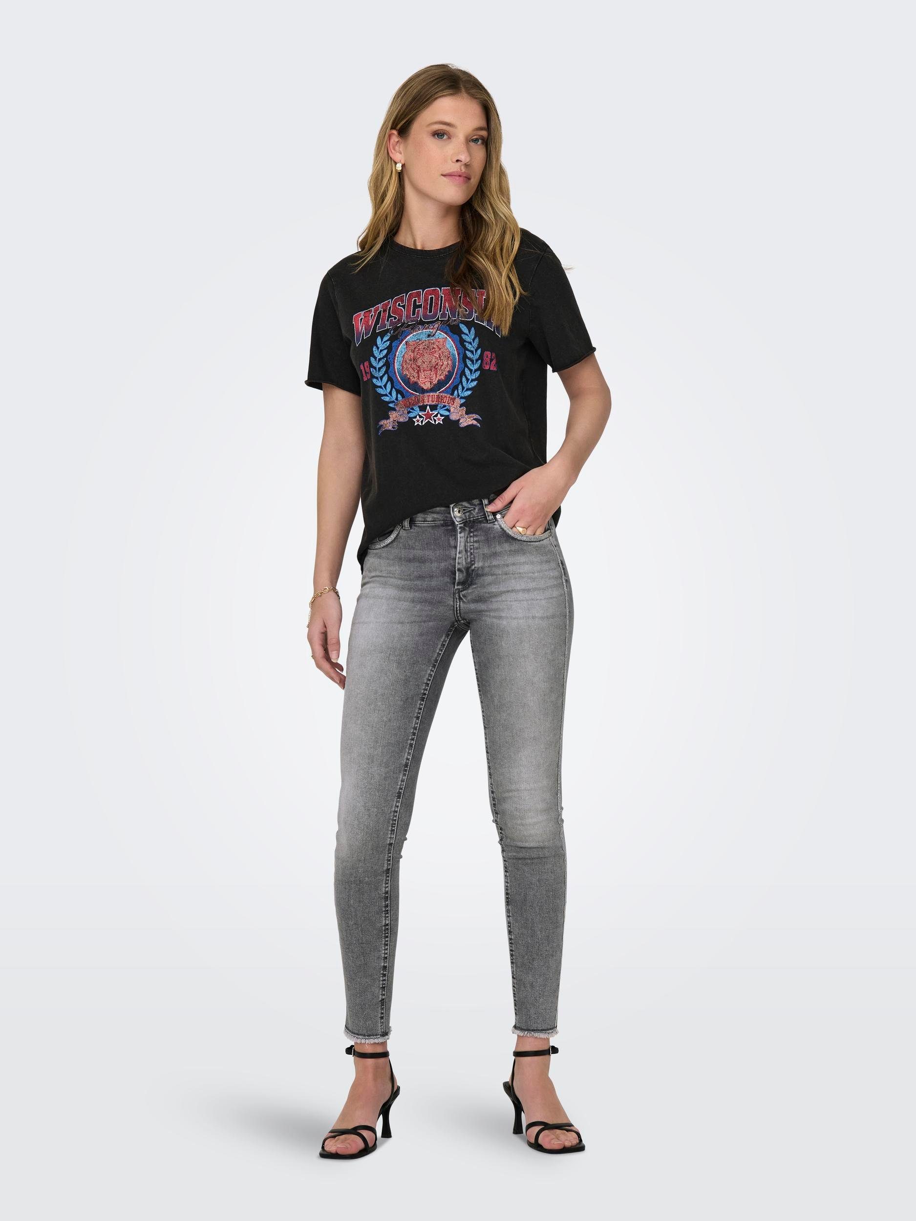 Only Skinny fit jeans ONLBLUSH MW SKINNY DECO ANK RW REA0918