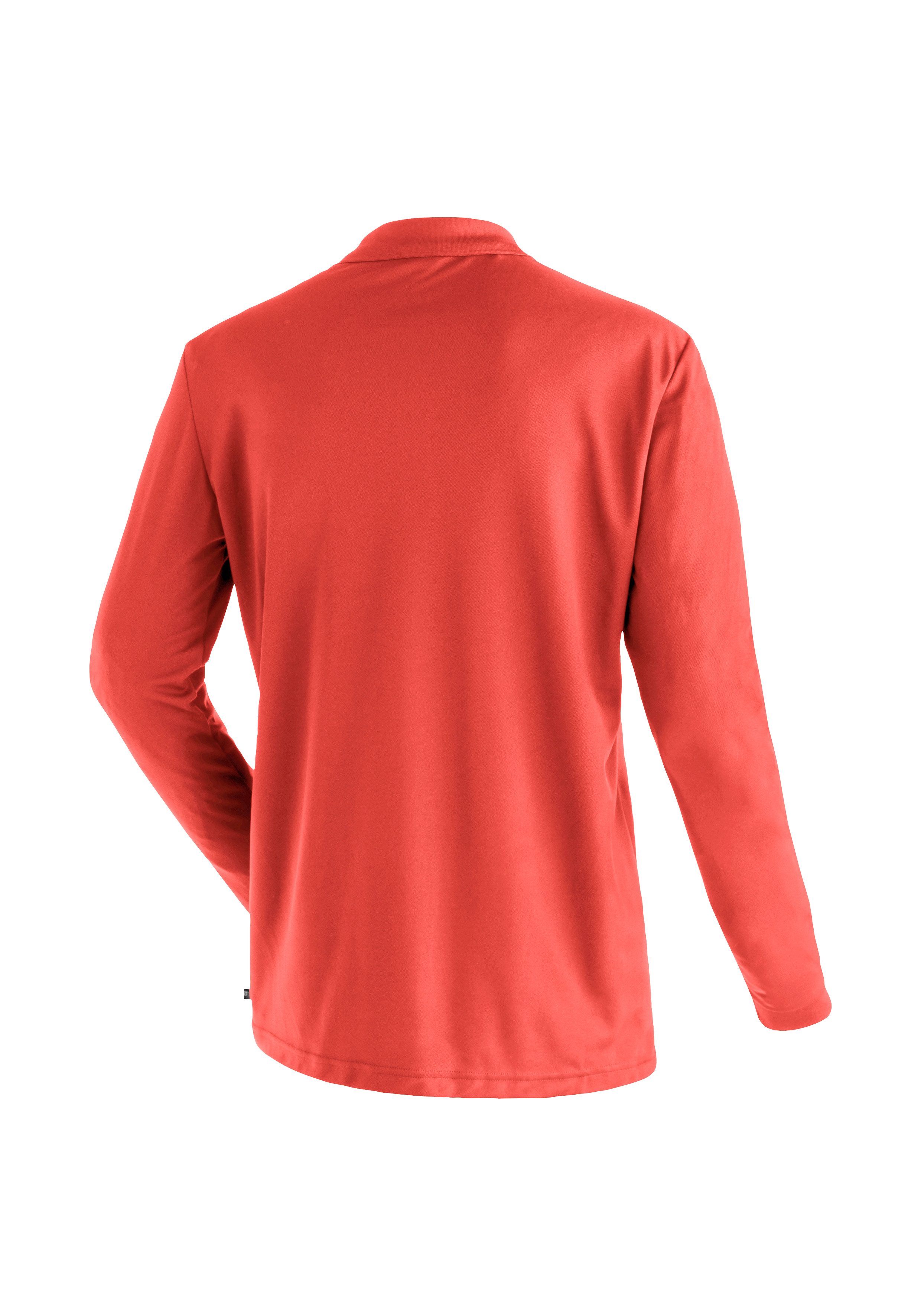 Maier Sports Poloshirt Ulrich L/S Heren functioneel shirt, lange mouw vrijetijdsshirt met overhemdkraag, regular fit